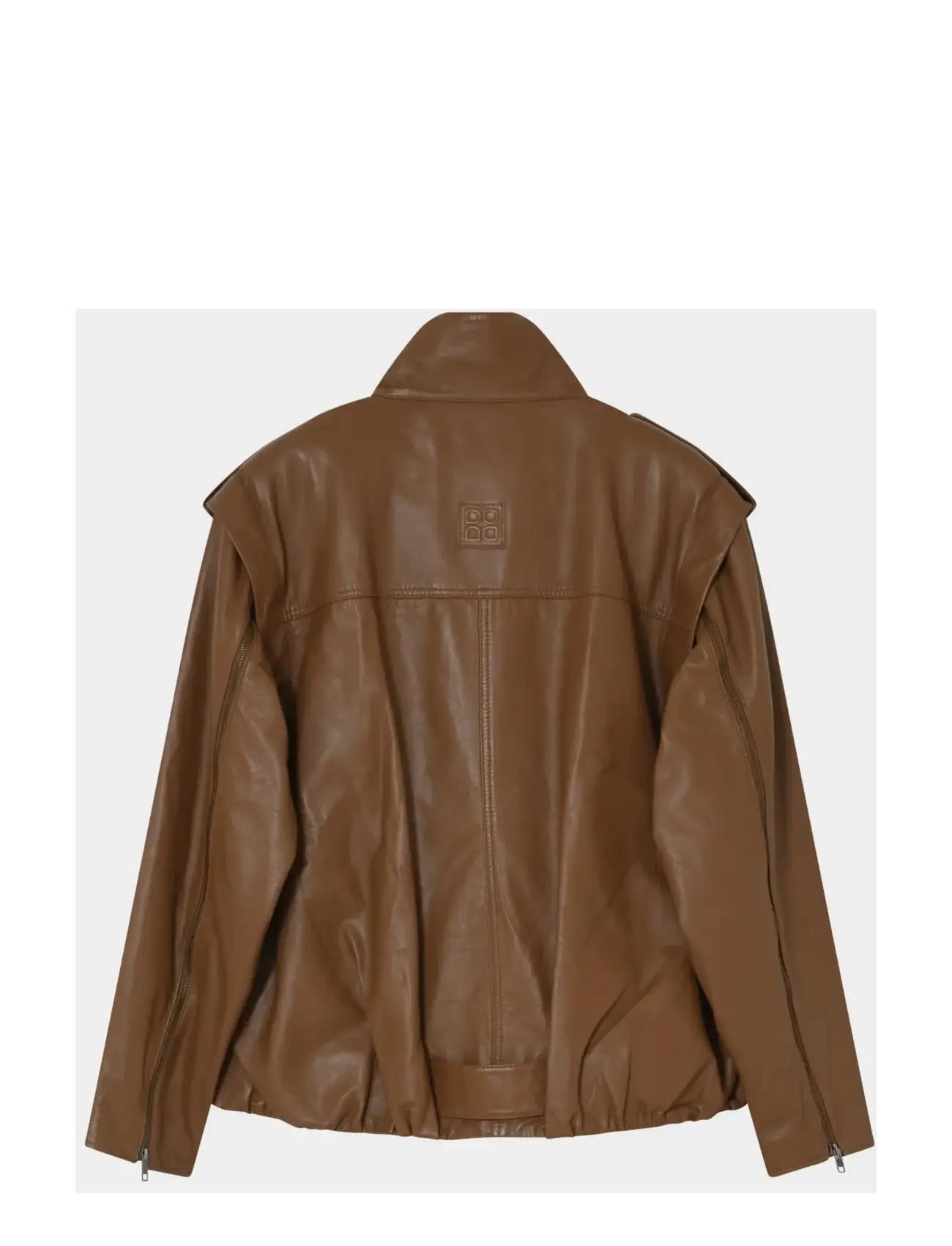 Day Birger et Mikkelsen DAYLowa - Soft Lamb Leather - Jakker - RUBBER / brown