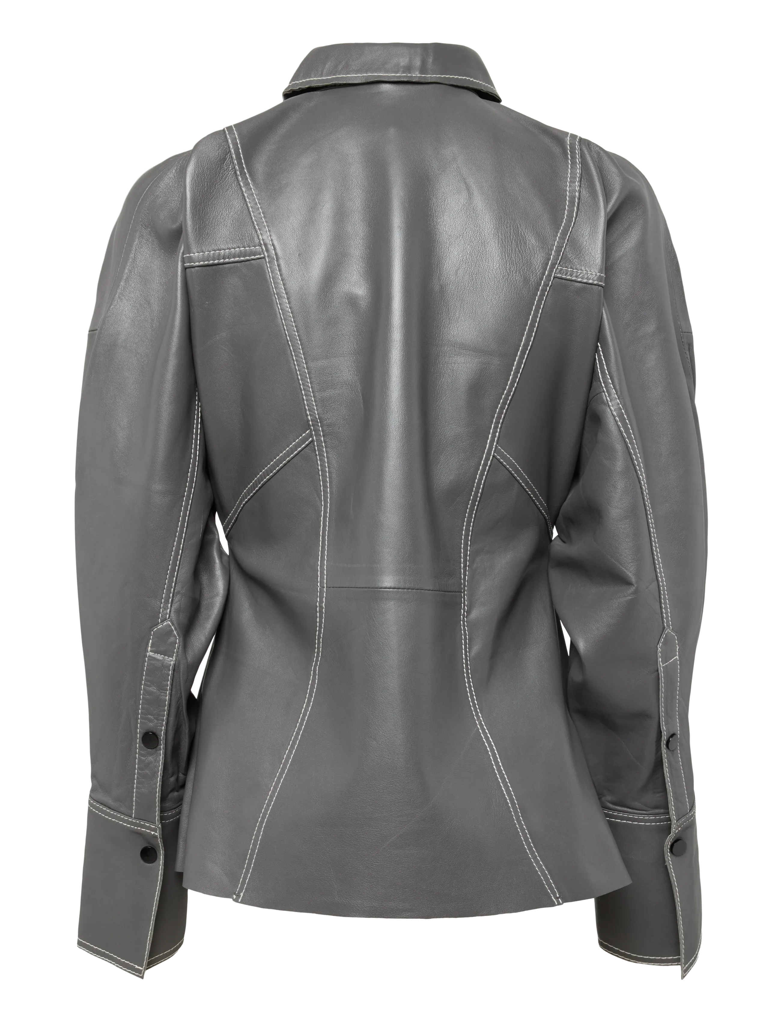Day Birger et Mikkelsen - DAYPixie - Soft Leather Lamb - langärmlige hemden - medium grey leather - 2