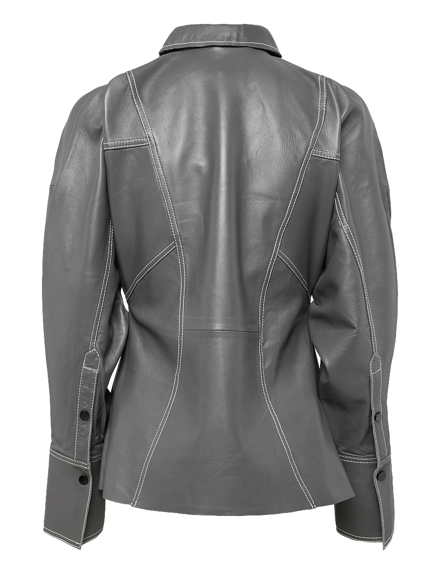 Day Birger et Mikkelsen - DAYPixie - Soft Leather Lamb - langärmlige hemden - medium grey leather - 2