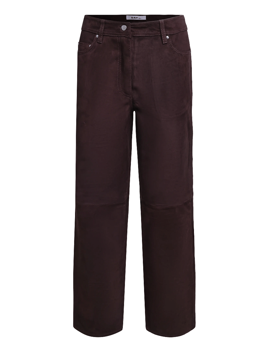Day Birger et Mikkelsen - DAYFlaro - Light Suede - læderbukser - ganache - 1