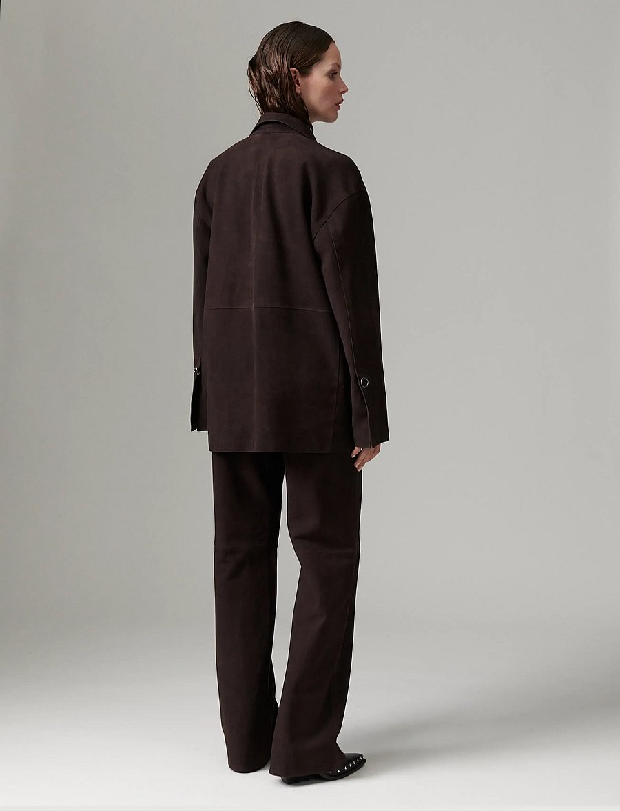 Day Birger et Mikkelsen - DAYFlaro - Light Suede - læderbukser - ganache - 5