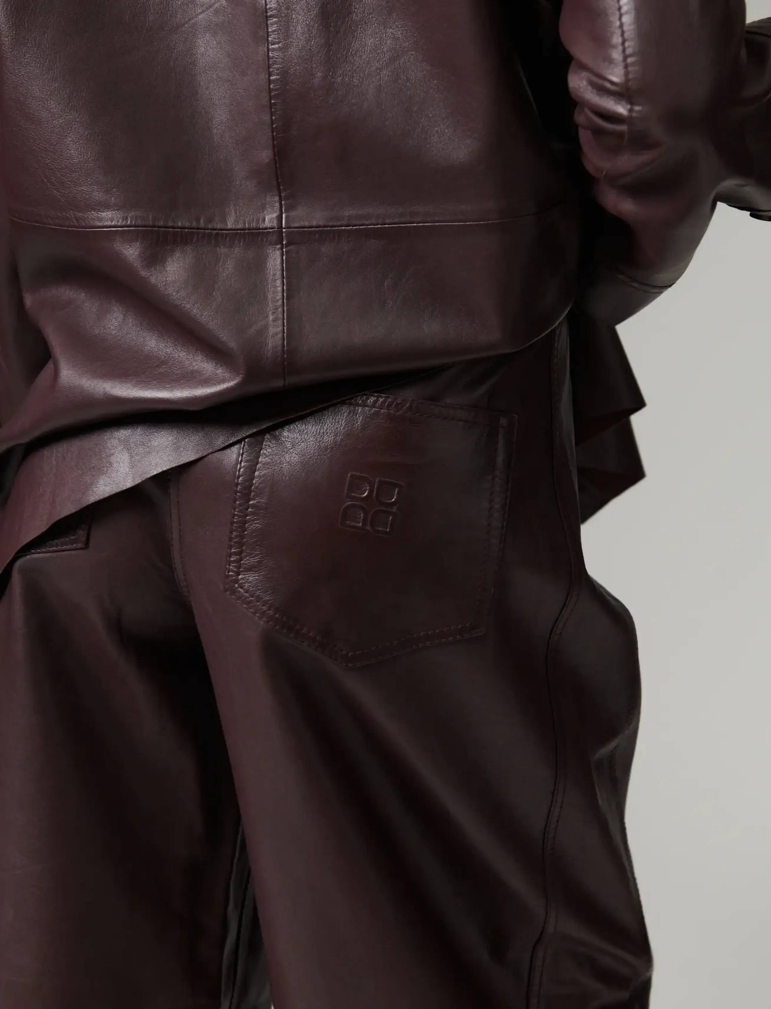 Day Birger et Mikkelsen - DAYBarrollo - Polished Lamb - hosen mit geradem bein - fudge - 3