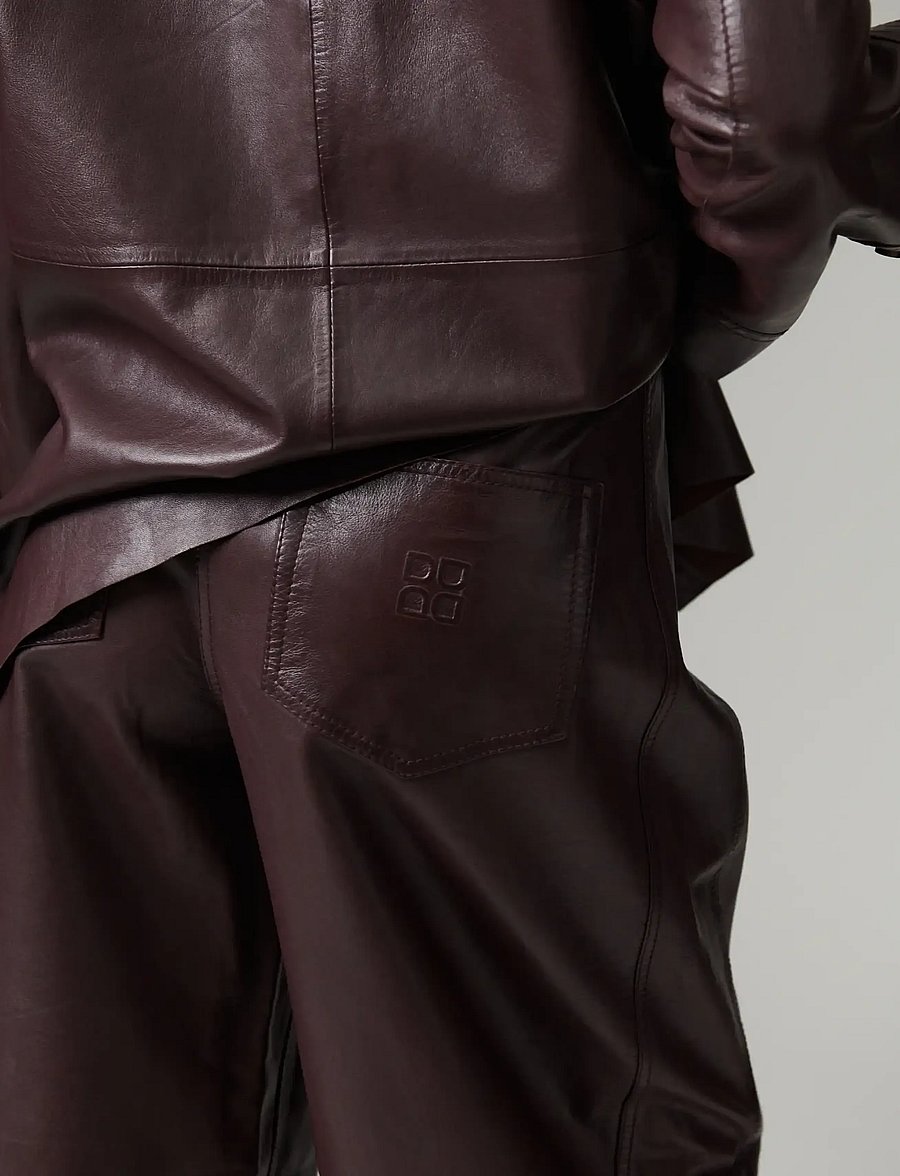 Day Birger et Mikkelsen - DAYBarrollo - Polished Lamb - hosen mit geradem bein - fudge - 3