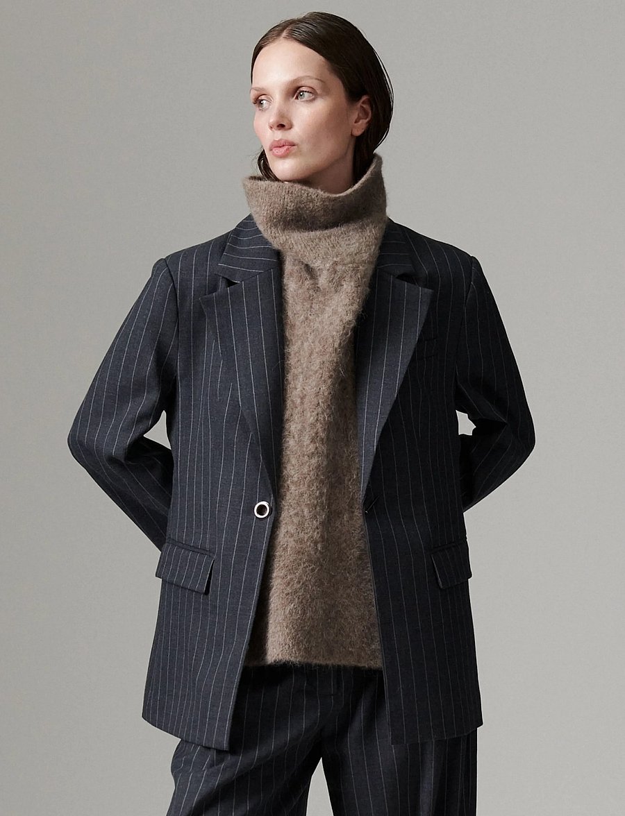 Day Birger et Mikkelsen - DAYBono - Pinstripe - Üherealised pintsakud - grey pinstripe - 0