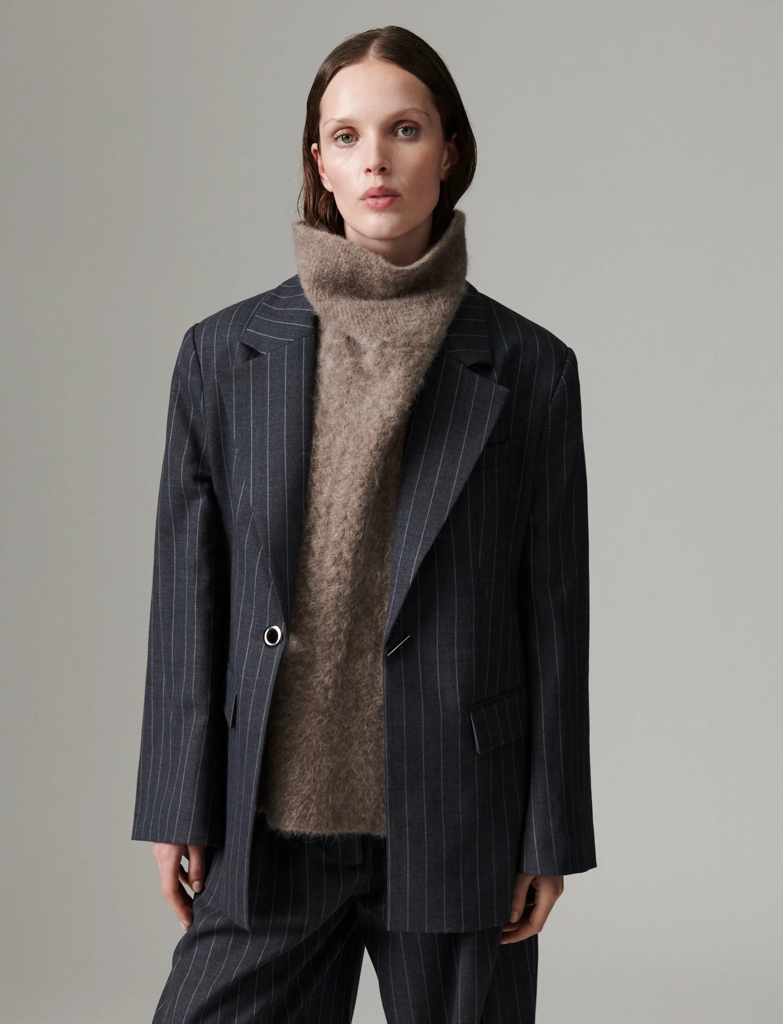 Day Birger et Mikkelsen - DAYBono - Pinstripe - Üherealised pintsakud - grey pinstripe - 5