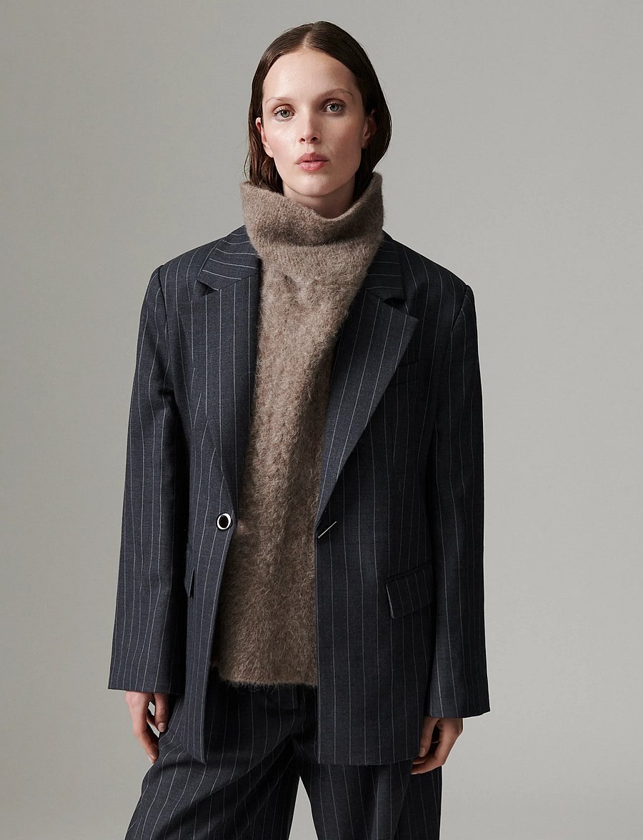 Day Birger et Mikkelsen - DAYBono - Pinstripe - Üherealised pintsakud - grey pinstripe - 5