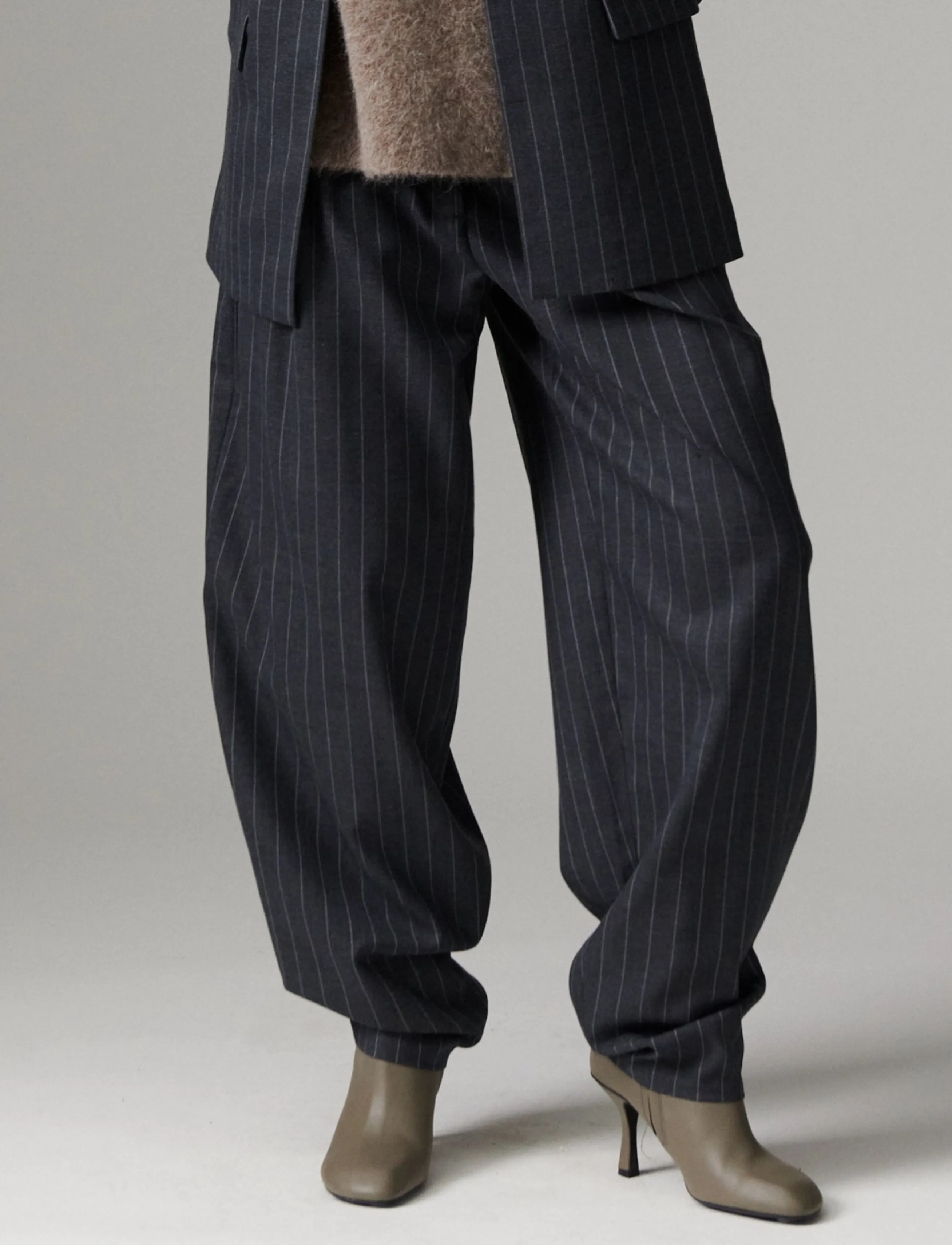 Day Birger et Mikkelsen - DAYHedi - Pinstripe - barrel-püksid - grey pinstripe - 3