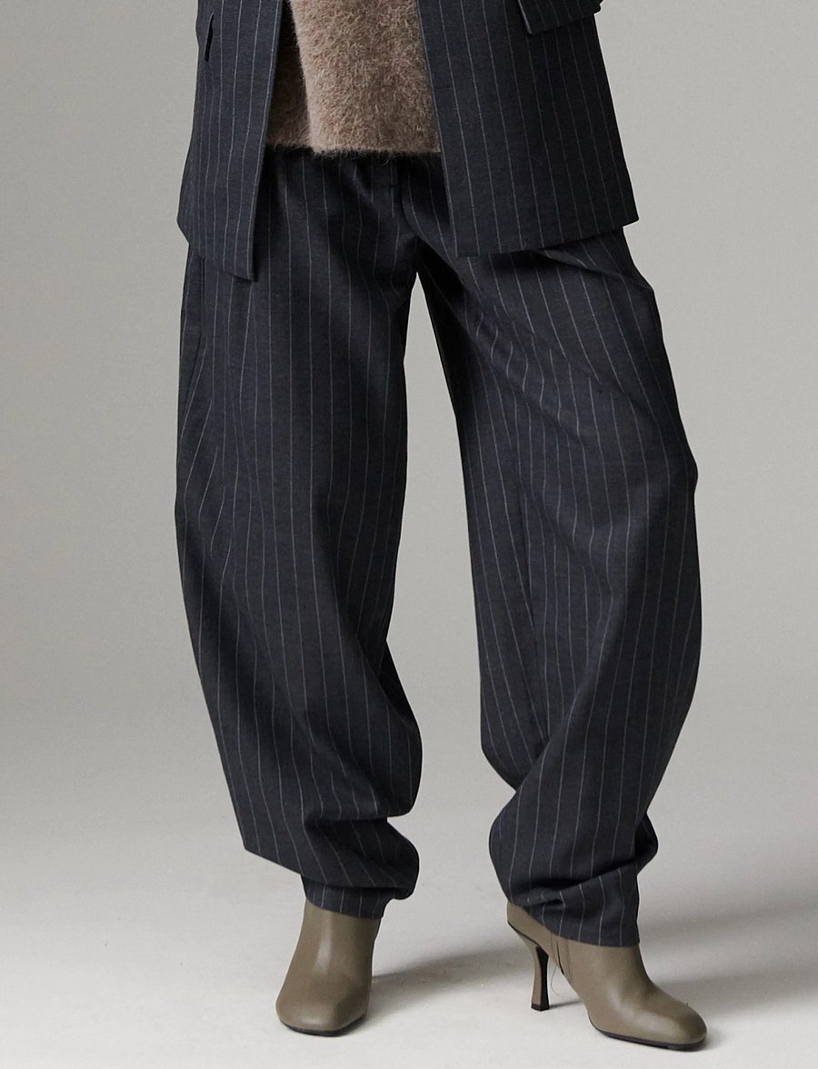 Day Birger et Mikkelsen - DAYHedi - Pinstripe - barrel-püksid - grey pinstripe - 3