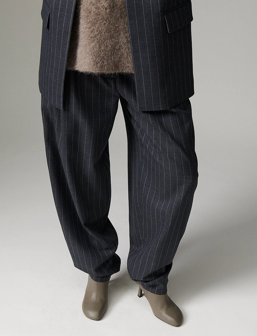Day Birger et Mikkelsen - DAYHedi - Pinstripe - barrel-püksid - grey pinstripe - 5