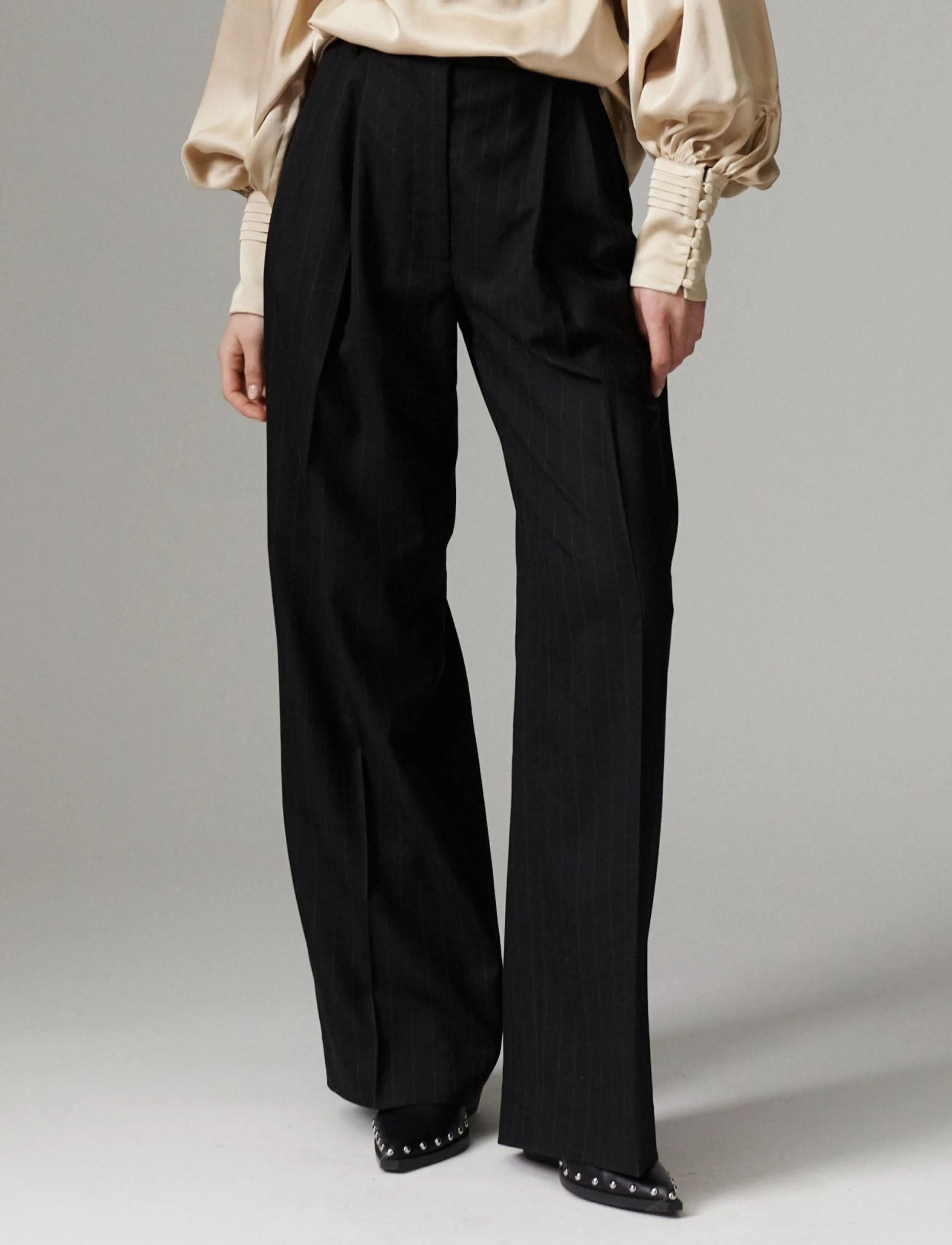 Day Birger et Mikkelsen DAYEnzo - Pinstripe - Festtøj - BLACK PINSTRIPE / black