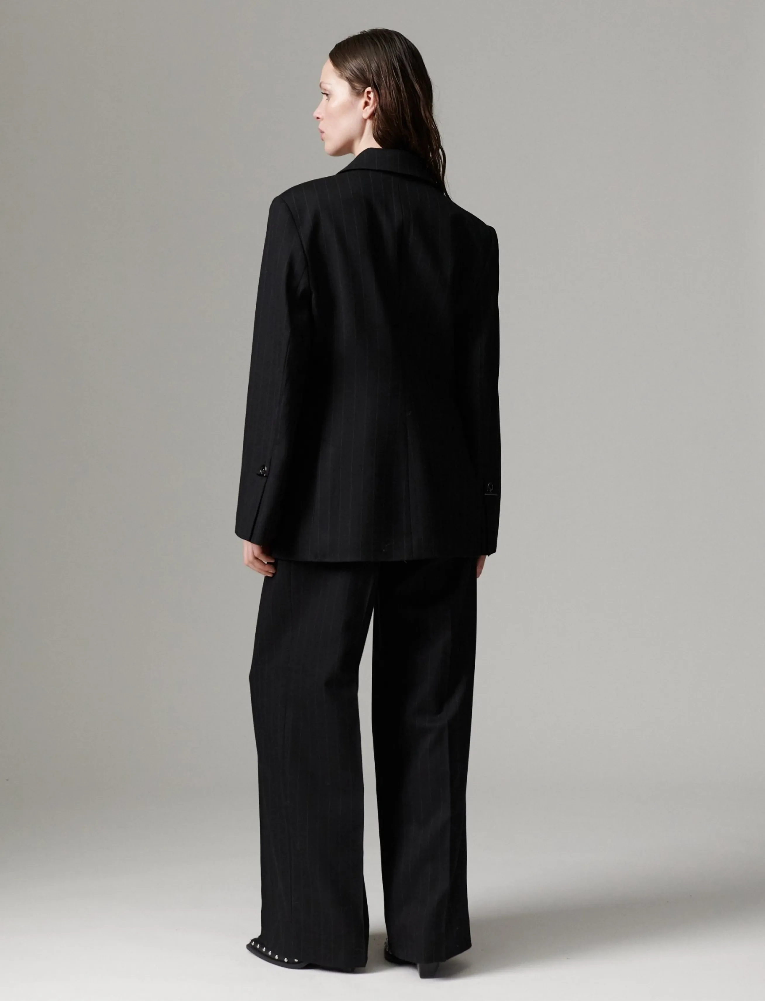 Day Birger et Mikkelsen - DAYEnzo - Pinstripe - habitbukser - black pinstripe - 5