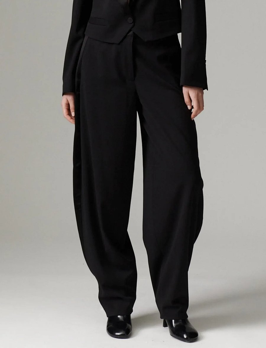 Day Birger et Mikkelsen - DAYBarrollo - Worsted - barrel-bukser - black - 0