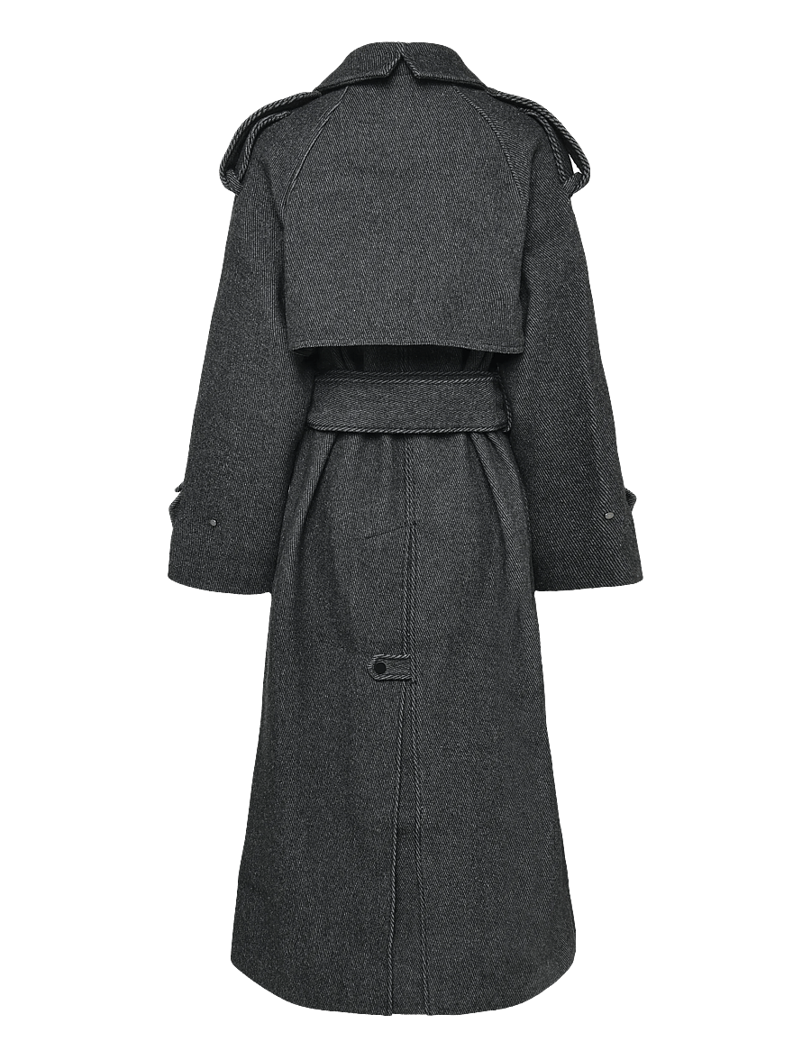 Day Birger et Mikkelsen - DAYCapthin - Wool Structure - winter jackets - grey twill - 2