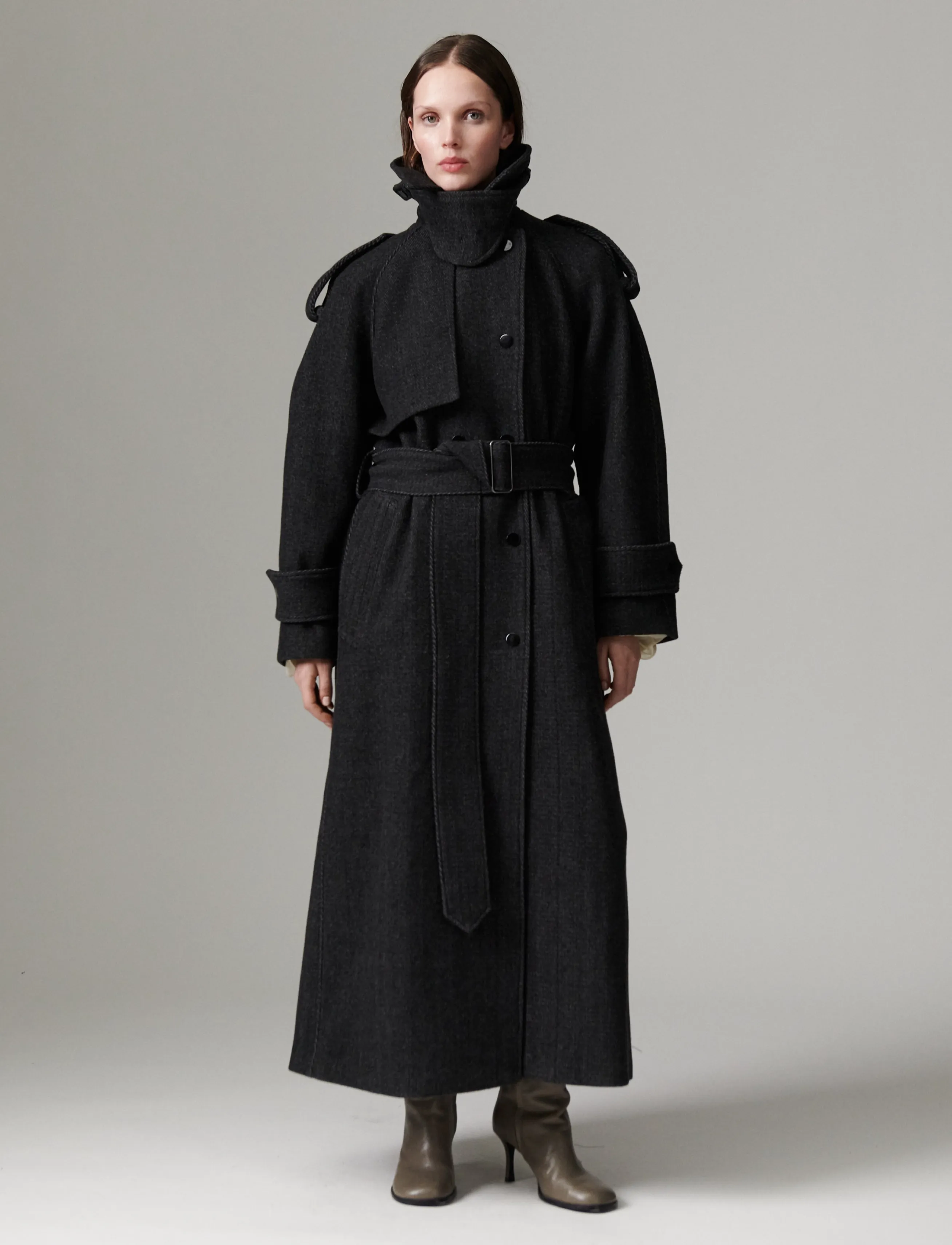 Day Birger et Mikkelsen DAYCapthin - Wool Structure - Vinterjakker - GREY TWILL / grey