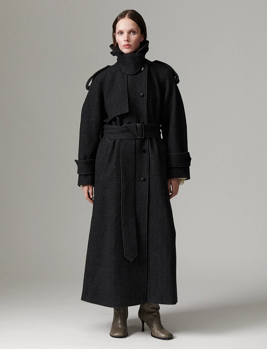 Day Birger et Mikkelsen - DAYCapthin - Wool Structure - winter jackets - grey twill - 0