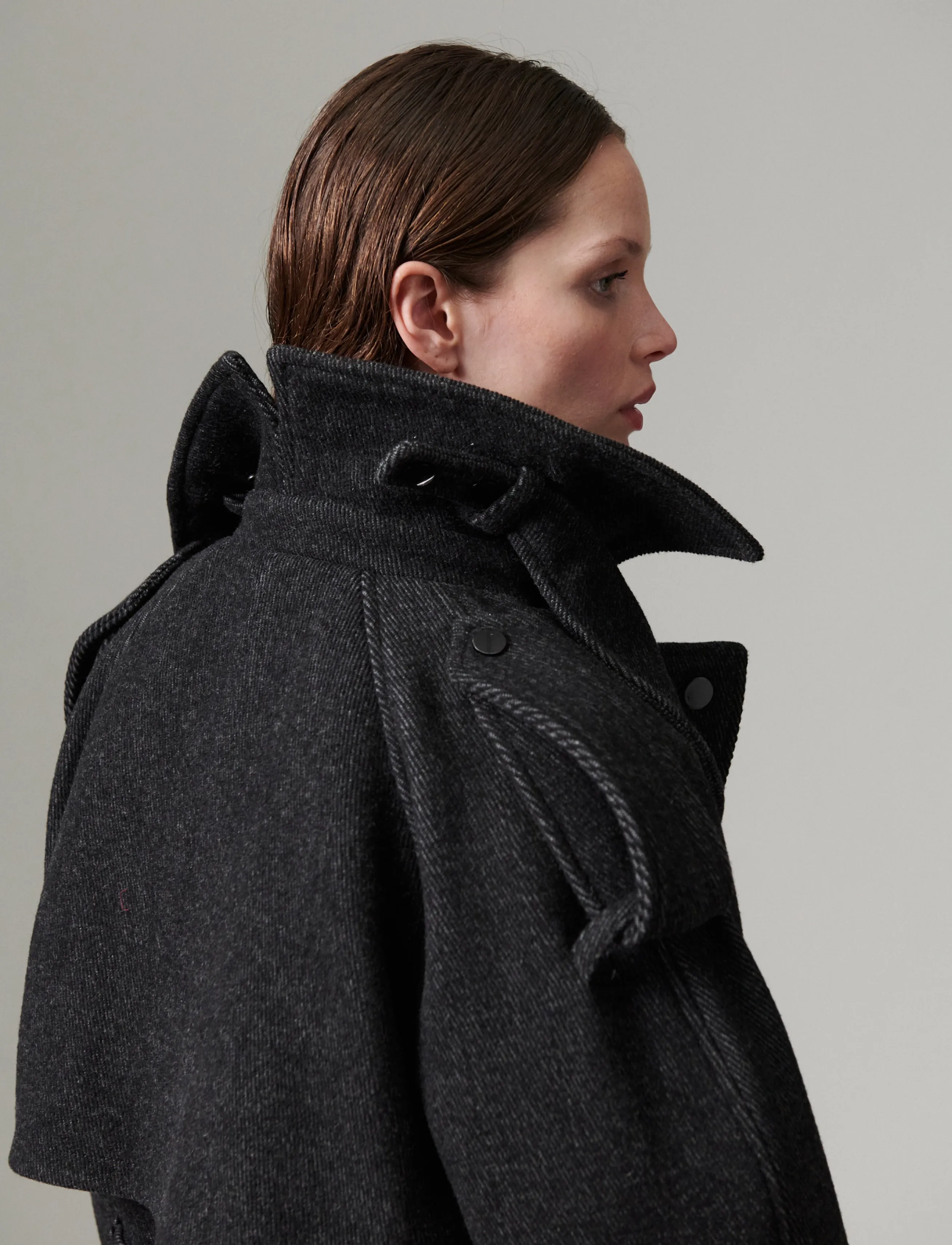Day Birger et Mikkelsen - DAYCapthin - Wool Structure - grey twill - 5