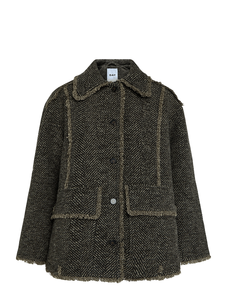 Day Birger et Mikkelsen - DAYHarry - Wool Structure - tunna kappor - brown twill - 1