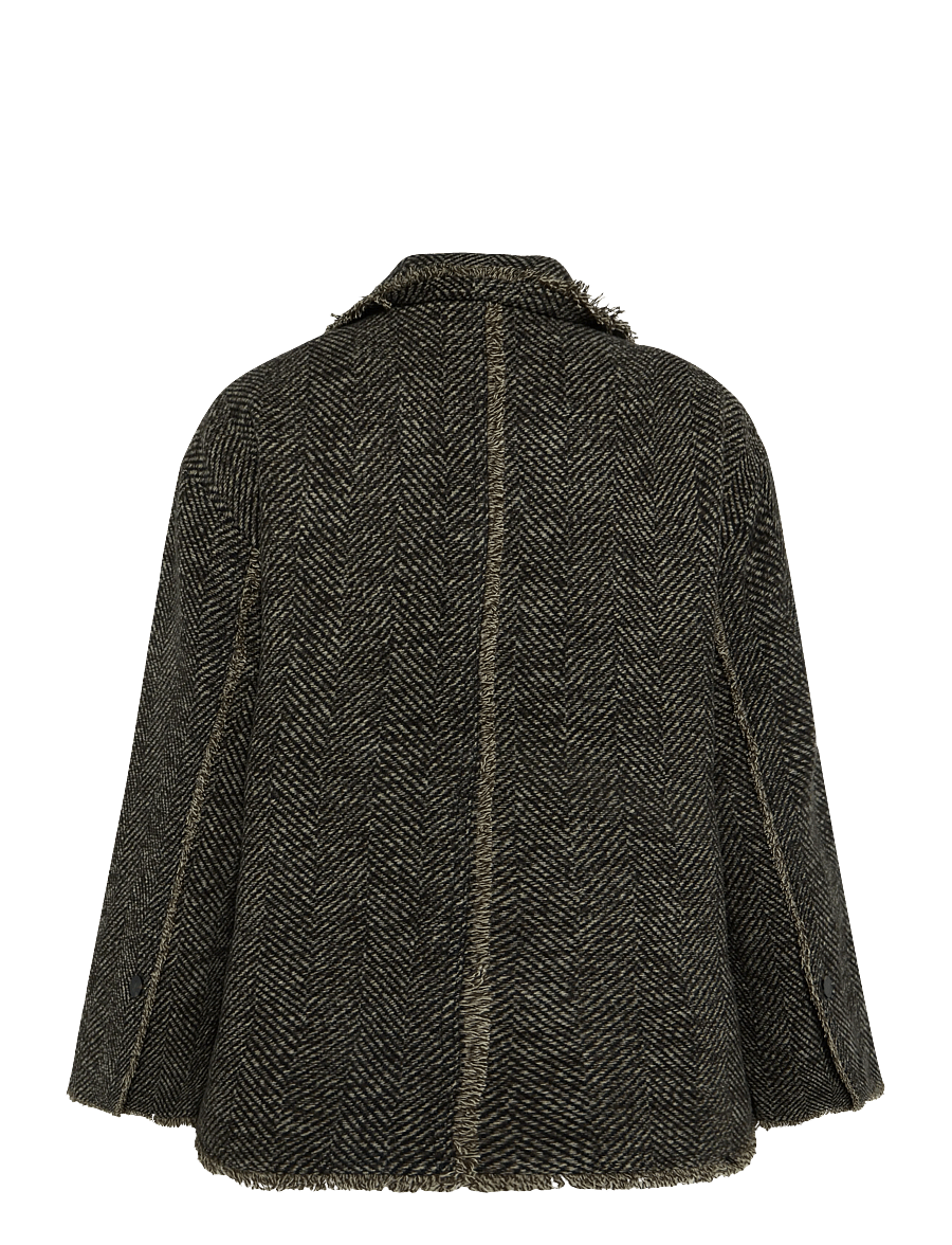 Day Birger et Mikkelsen - DAYHarry - Wool Structure - tunna kappor - brown twill - 2