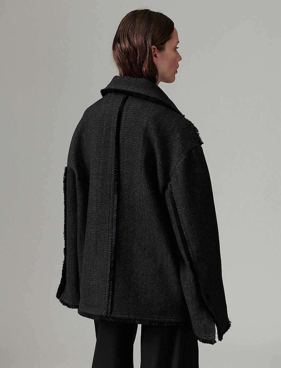 Day Birger et Mikkelsen - DAYHarry - Wool Structure - leichte mäntel - grey twill - 3