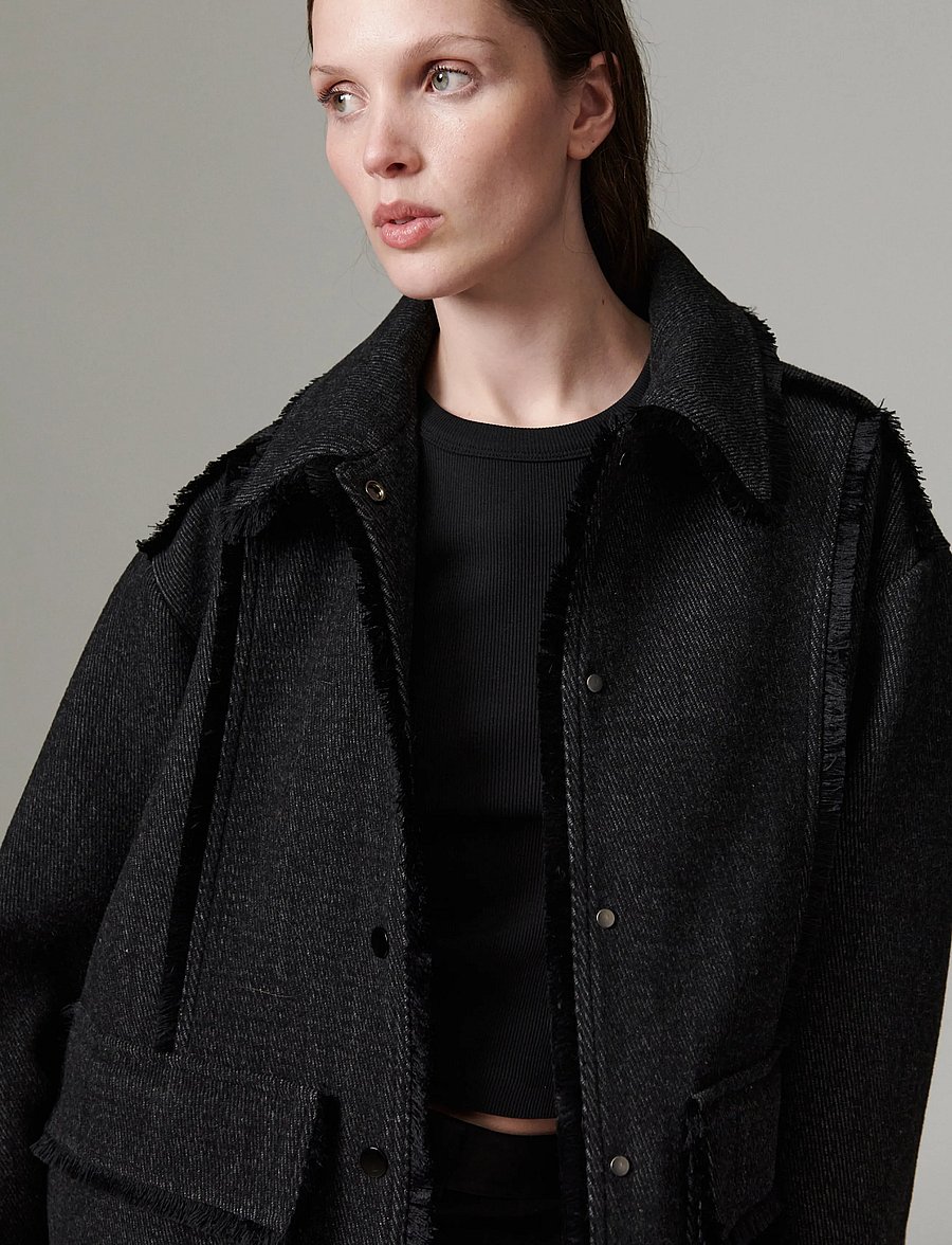 Day Birger et Mikkelsen - DAYHarry - Wool Structure - leichte mäntel - grey twill - 4