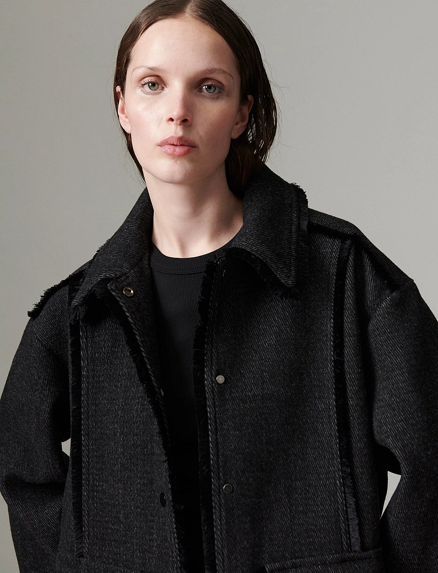 Day Birger et Mikkelsen - DAYHarry - Wool Structure - leichte mäntel - grey twill - 5