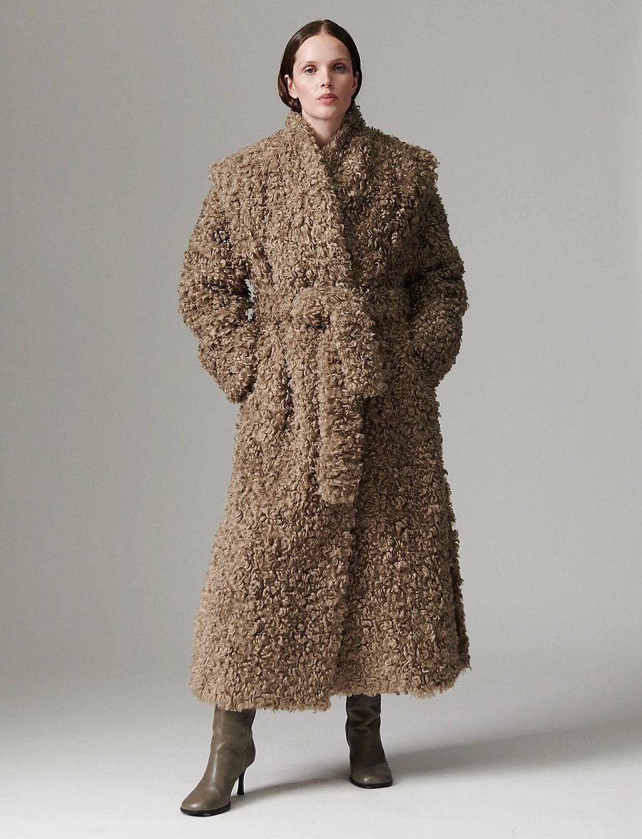 Day Birger et Mikkelsen - DAYOtis - Furry - kunstkarusnahk - walnut - 0