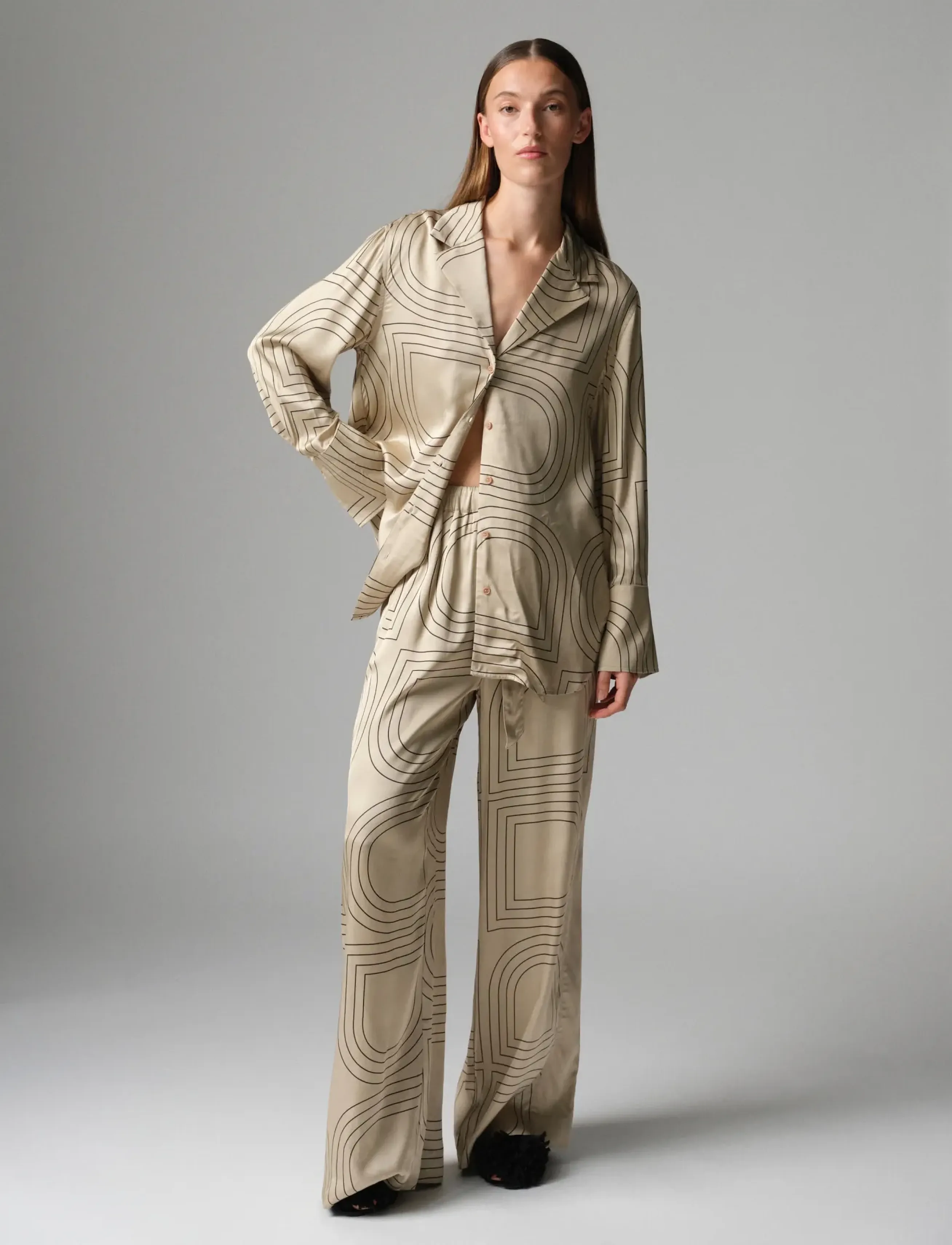 Day Birger et Mikkelsen - DAYPosey - Fluid Viscose - humus with black - 5