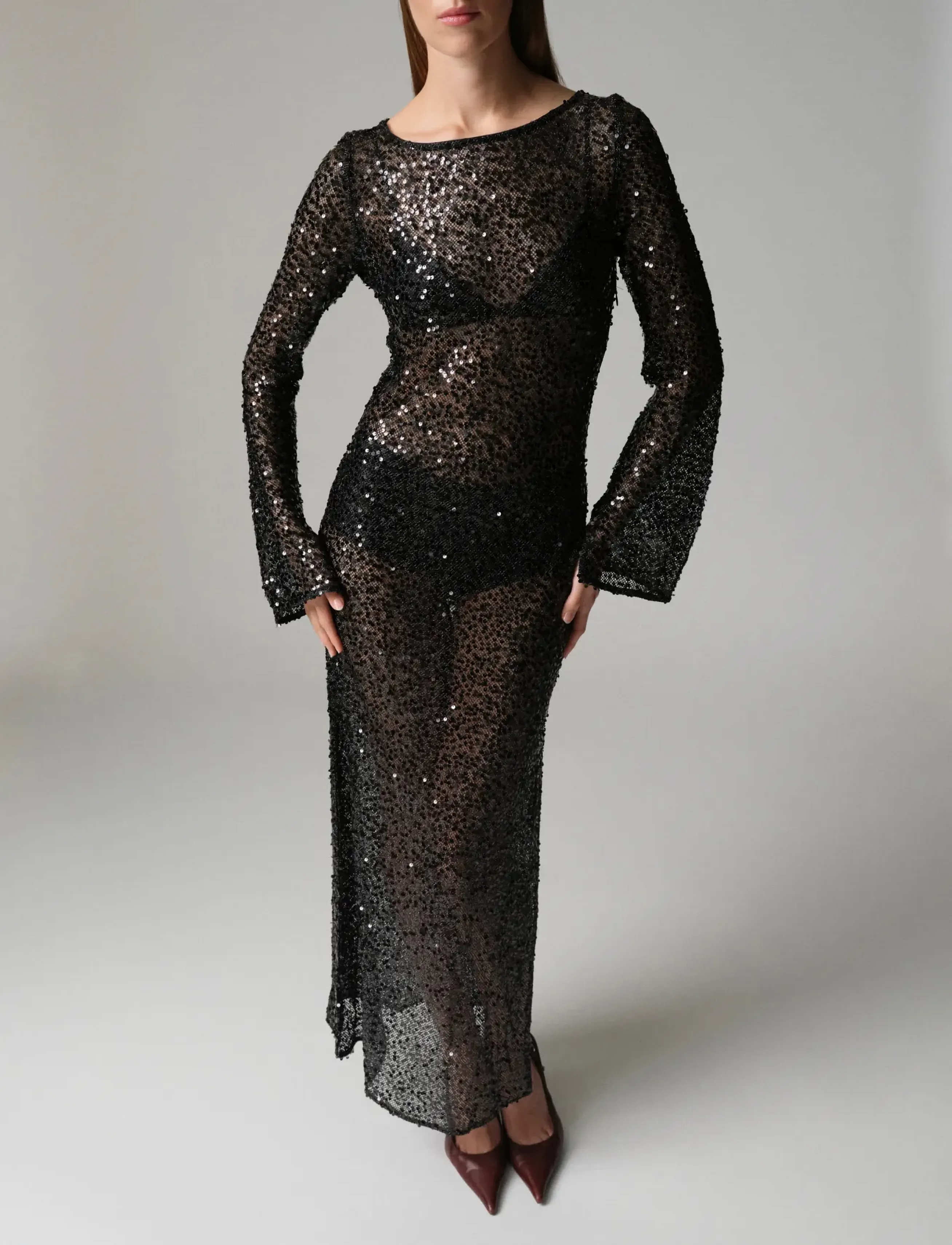 Day Birger et Mikkelsen DAYTulina - Shimmering Night - Paljettklänningar - BLACK / black