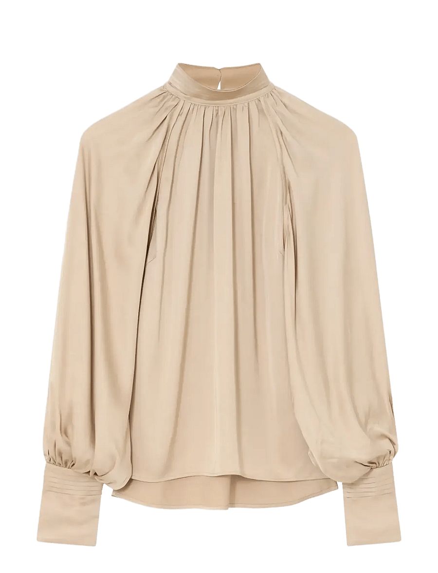 Day Birger et Mikkelsen - DAYFema - Fluid Viscose - pikkade varrukatega pluusid - humus - 1