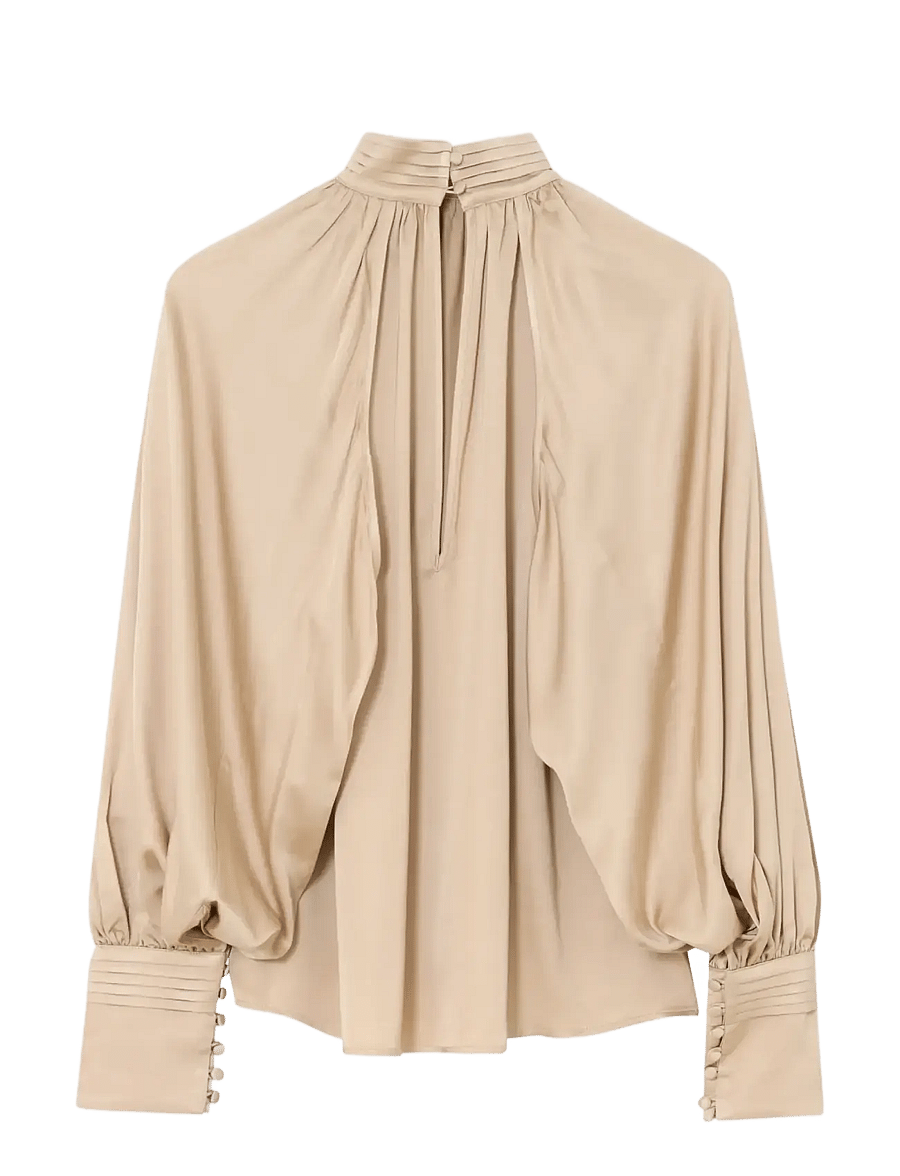 Day Birger et Mikkelsen - DAYFema - Fluid Viscose - pikkade varrukatega pluusid - humus - 2