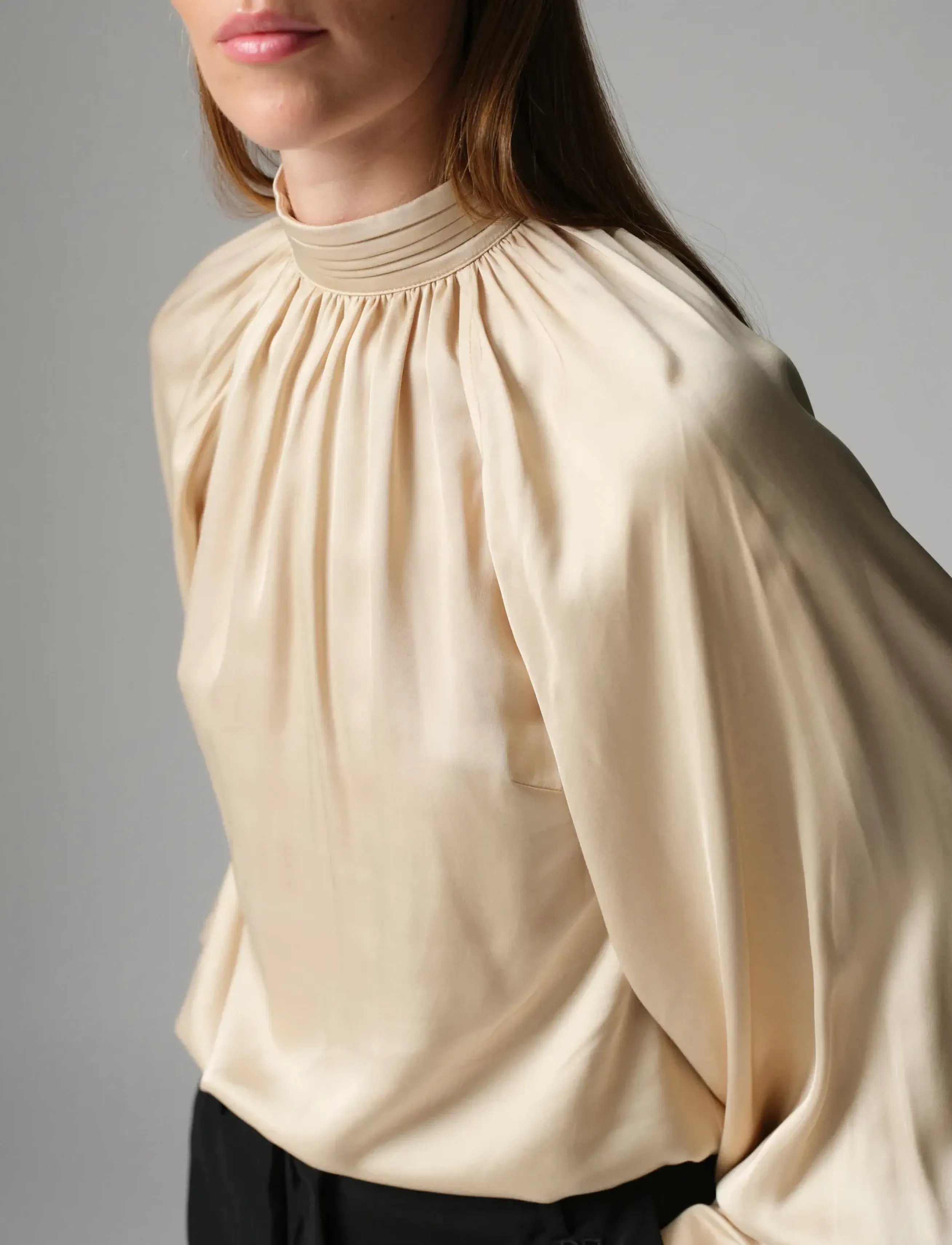 Day Birger et Mikkelsen - DAYFema - Fluid Viscose - long sleeved blouses - humus - 3