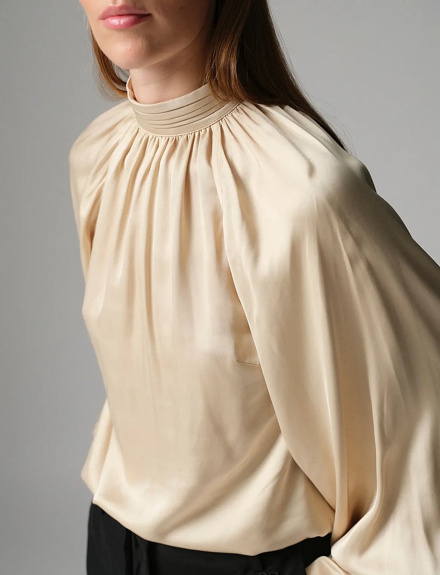 Day Birger et Mikkelsen - DAYFema - Fluid Viscose - pikkade varrukatega pluusid - humus - 3