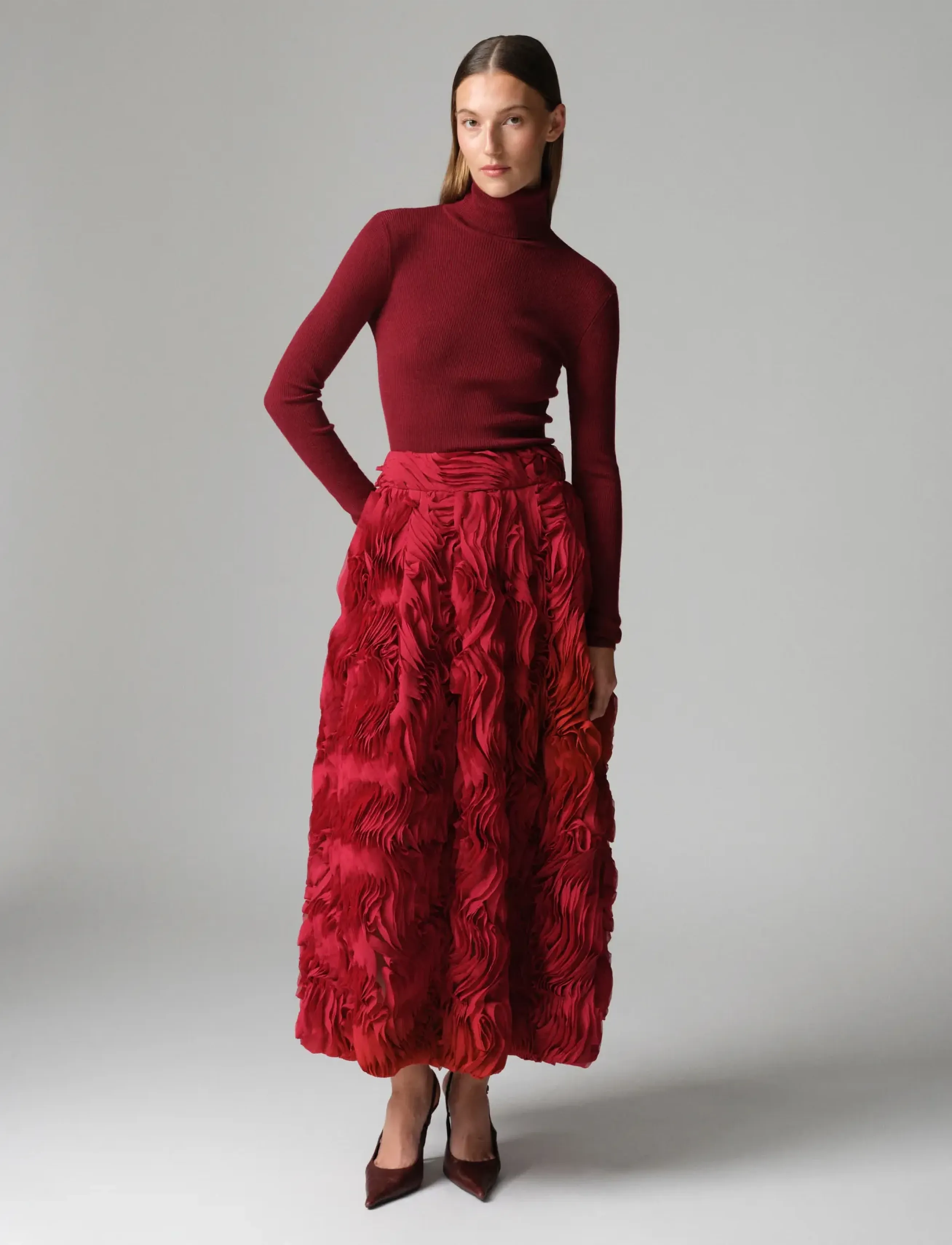 Day Birger et Mikkelsen - DAYMaylee - Ruffled lacy - biking red - 0