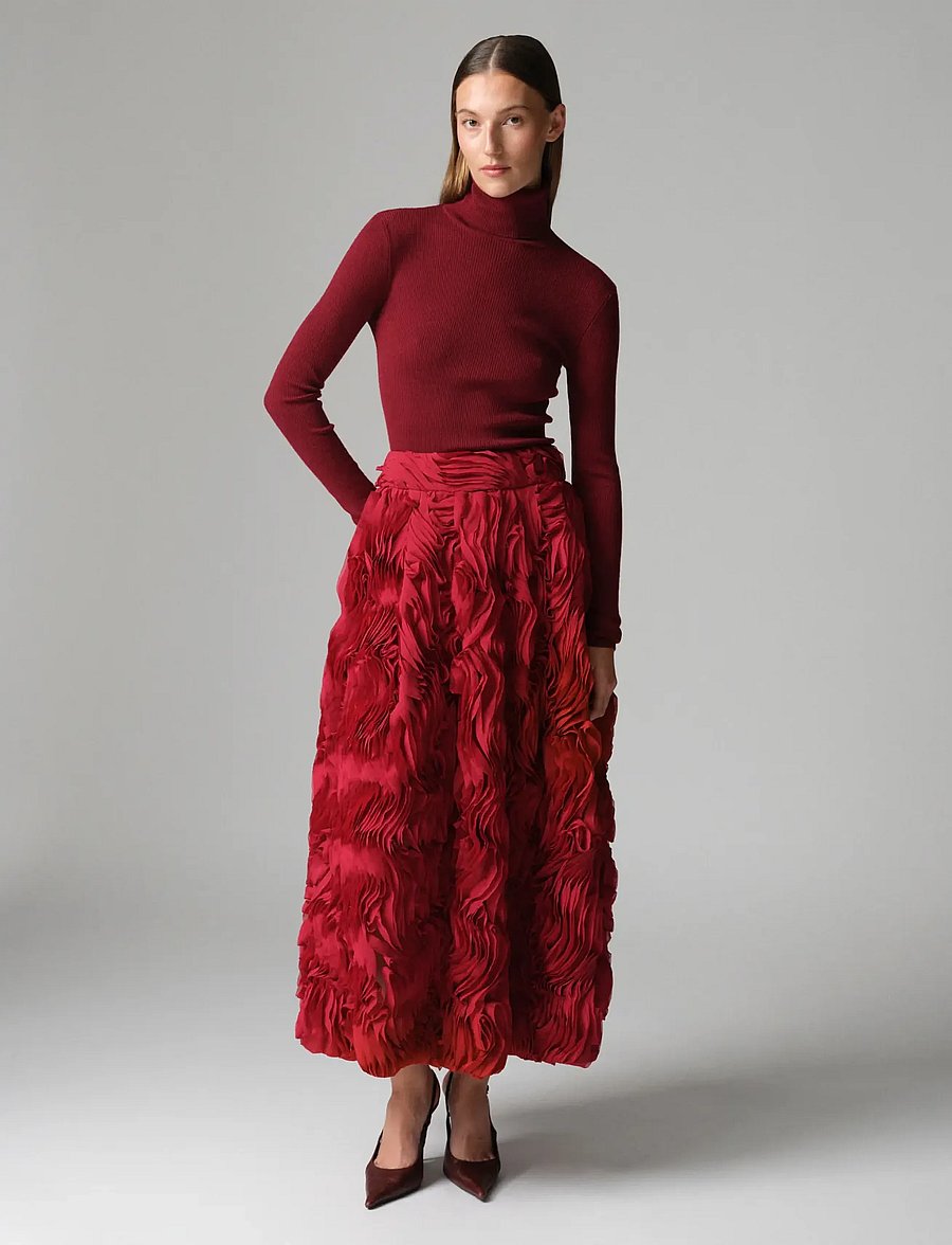 Day Birger et Mikkelsen - DAYMaylee - Ruffled lacy - biking red - 0