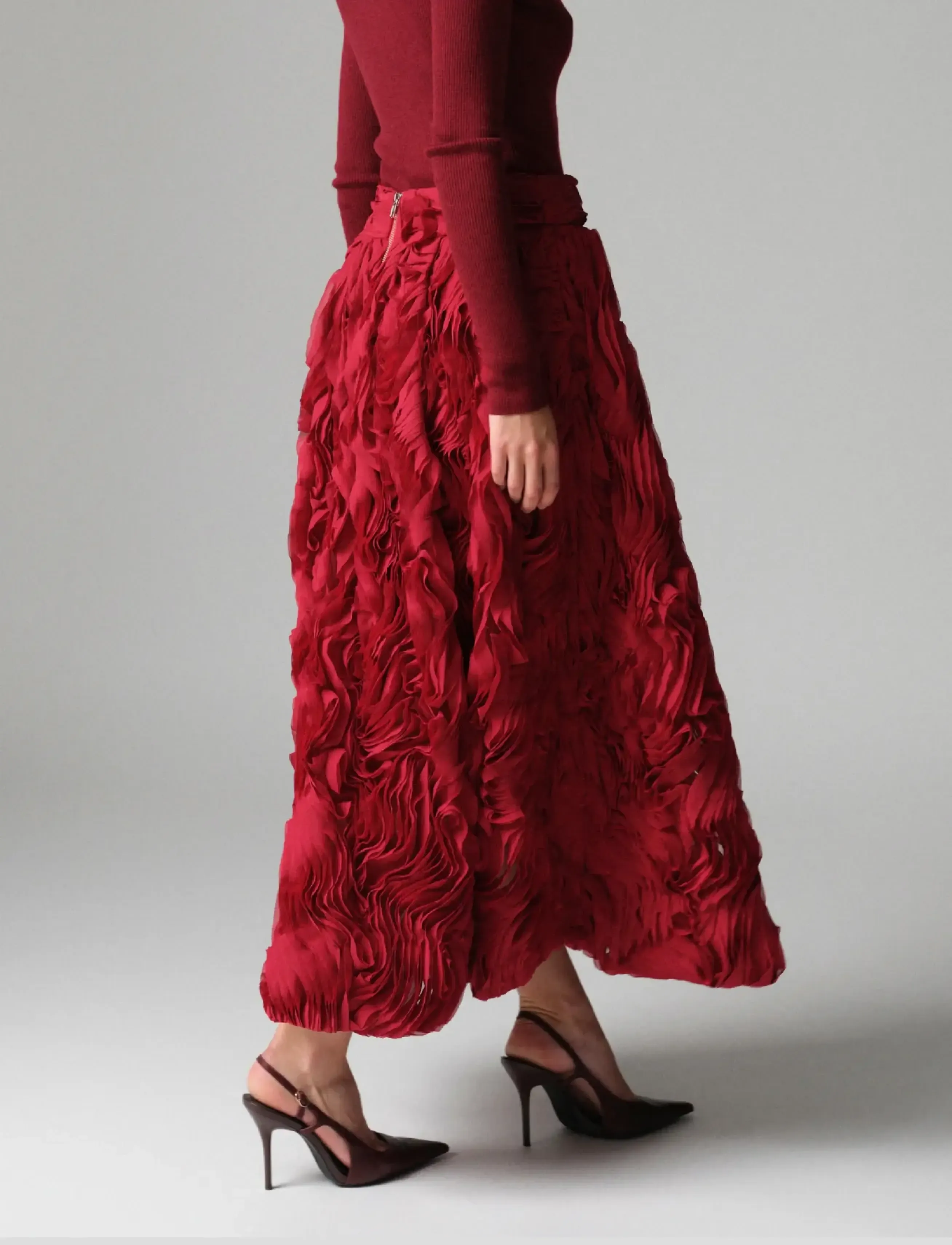 Day Birger et Mikkelsen - DAYMaylee - Ruffled lacy - biking red - 3