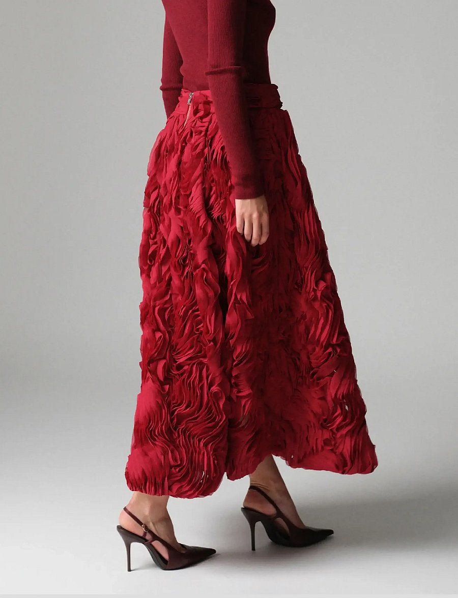 Day Birger et Mikkelsen - DAYMaylee - Ruffled lacy - biking red - 3