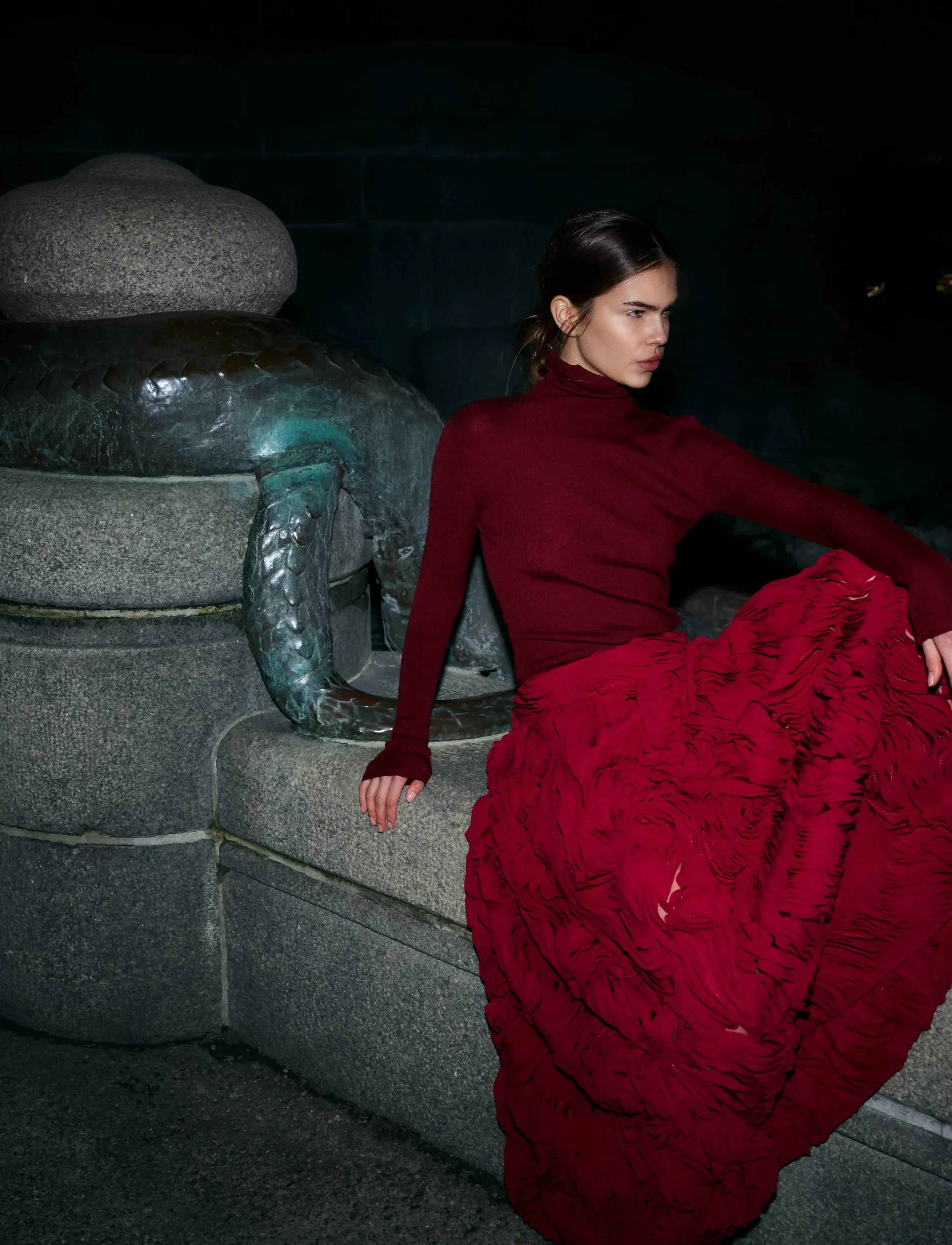Day Birger et Mikkelsen - DAYMaylee - Ruffled lacy - biking red - 4