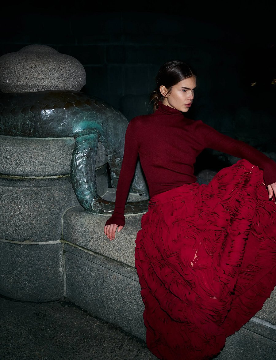 Day Birger et Mikkelsen - DAYMaylee - Ruffled lacy - biking red - 4