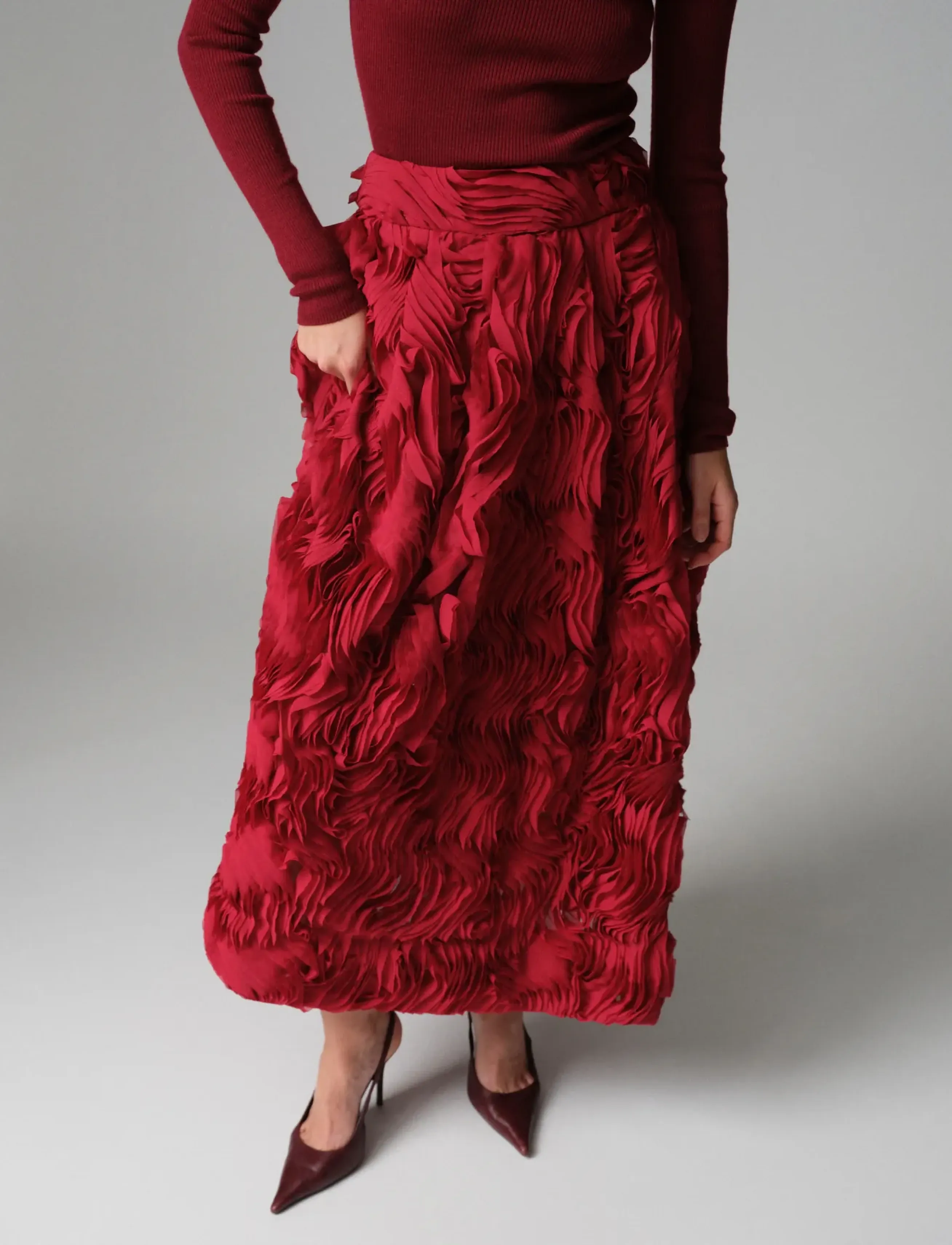 Day Birger et Mikkelsen - DAYMaylee - Ruffled lacy - biking red - 5