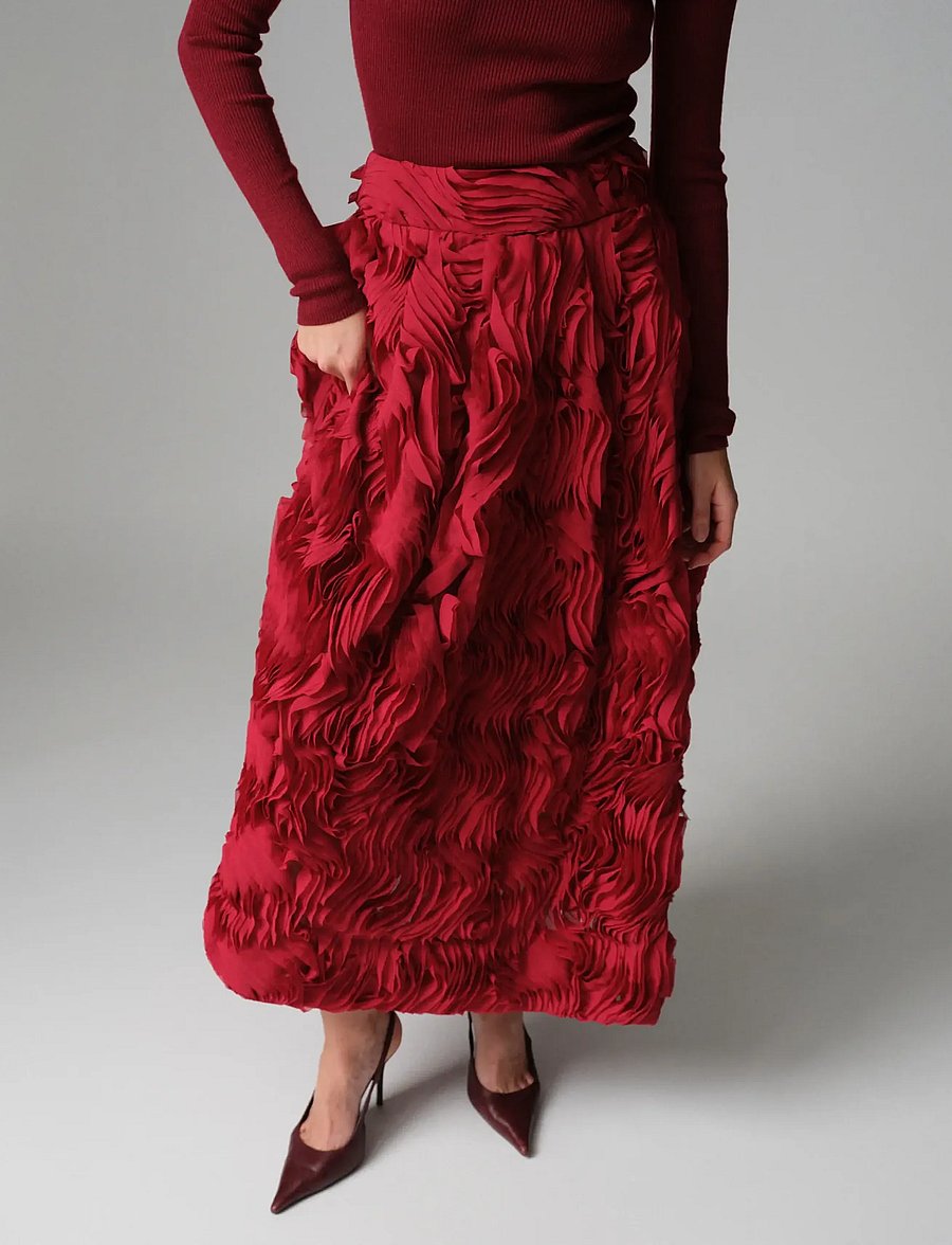Day Birger et Mikkelsen - DAYMaylee - Ruffled lacy - biking red - 5