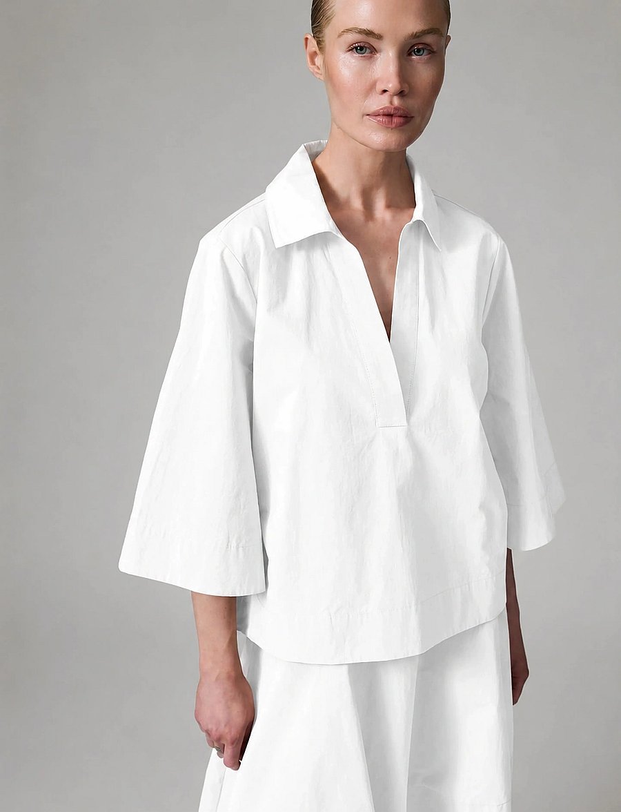 Day Birger et Mikkelsen - DAYLuma- Cottaline - short-sleeved blouses - brilliant white - 0