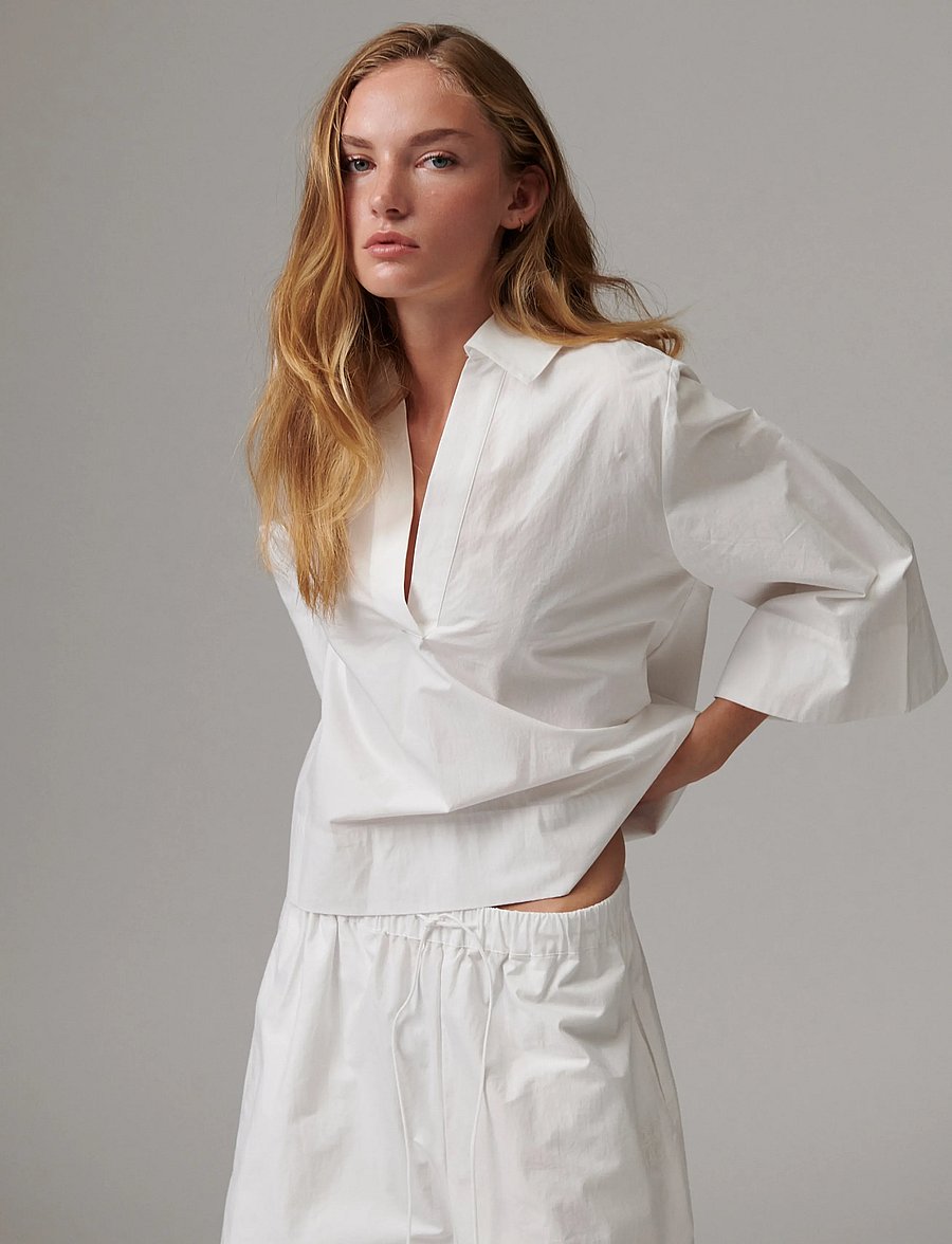 Day Birger et Mikkelsen - DAYLuma- Cottaline - kurzärmelige blusen - brilliant white - 0