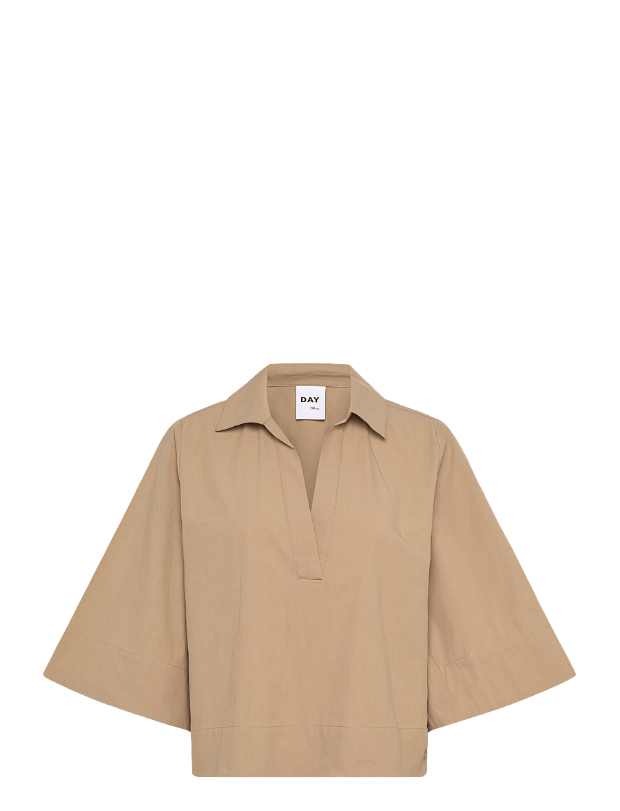 Day Birger et Mikkelsen - DAYLuma- Cottaline - short-sleeved blouses - taupe - 1