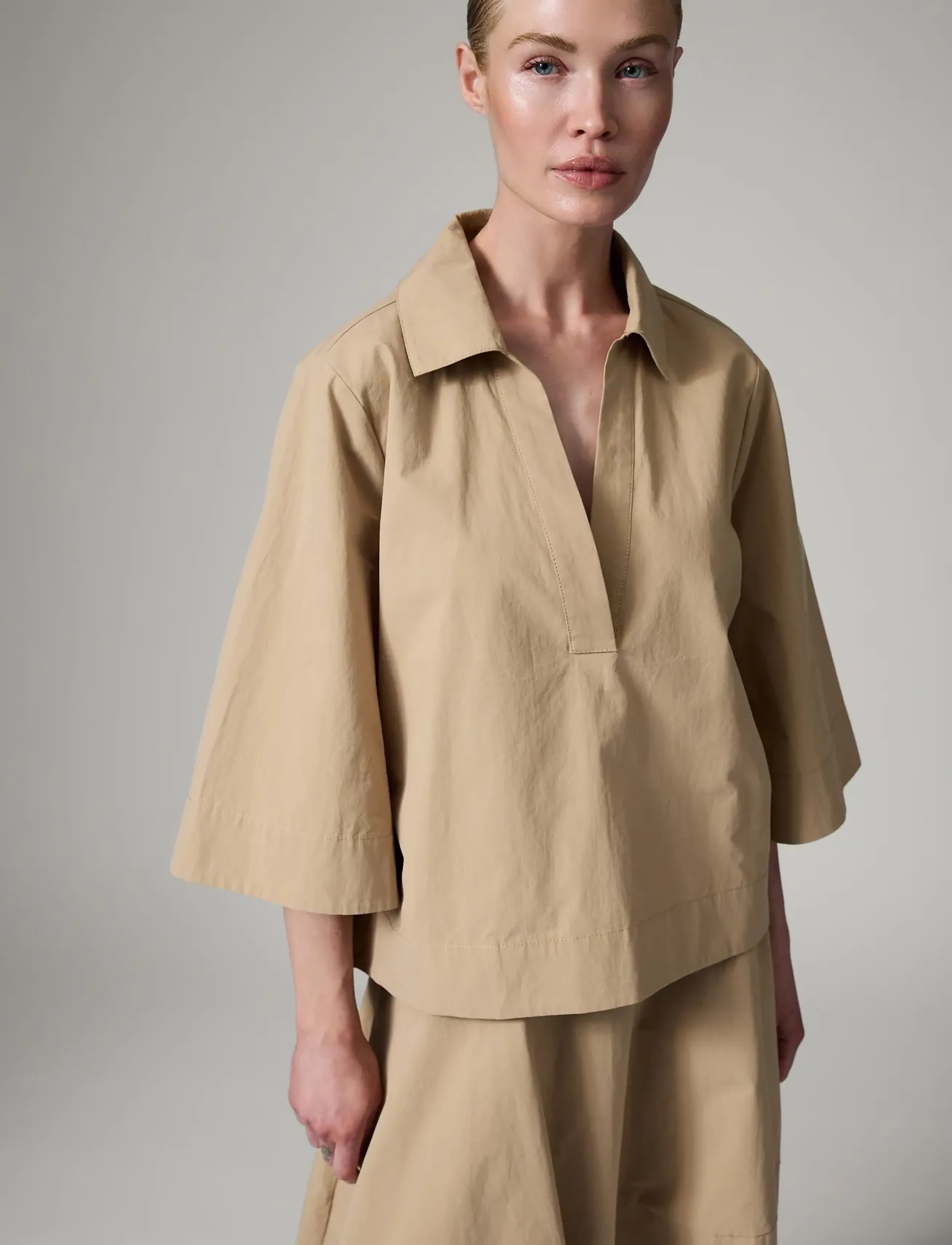 Day Birger et Mikkelsen DAYLuma- Cottaline - Blūzes un krekli - TAUPE / beige