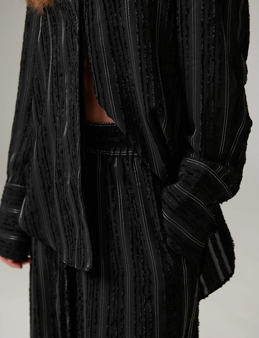 Day Birger et Mikkelsen - DAYZoe - Raw Stripes - långärmade skjortor - black - 3