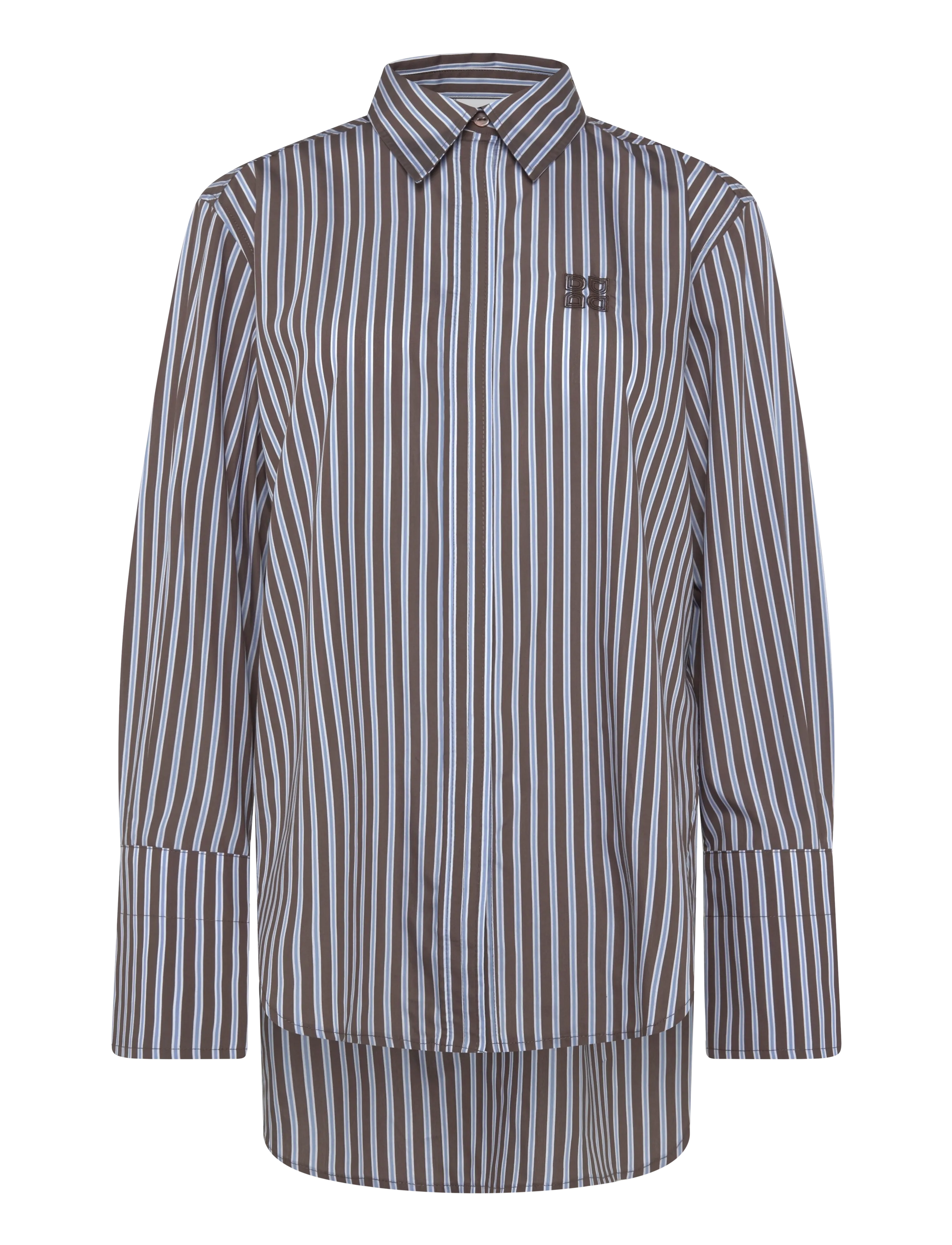 Day Birger et Mikkelsen - DAYZoe - Ligne - langärmlige hemden - brown stripe - 1