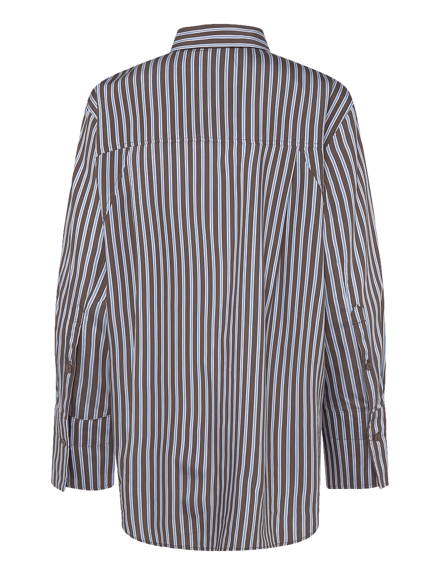 Day Birger et Mikkelsen - DAYZoe - Ligne - langärmlige hemden - brown stripe - 2