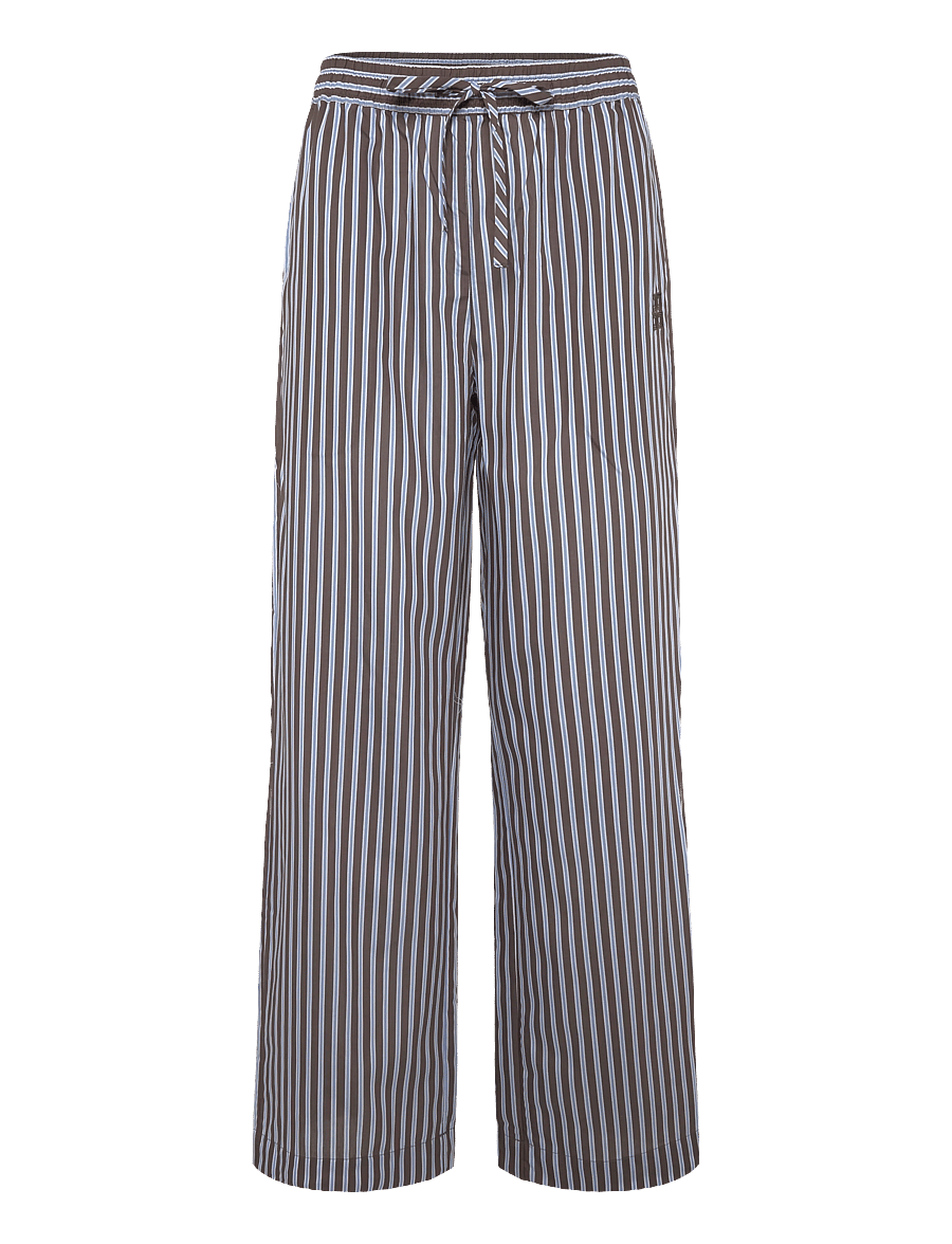Day Birger et Mikkelsen - DAYZena - Ligne - hosen mit weitem bein - brown stripe - 1