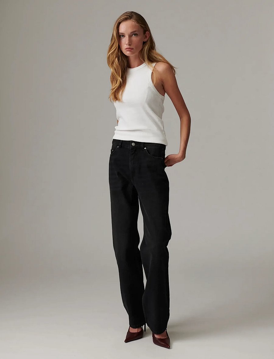 Day Birger et Mikkelsen - DAYRiven - Soft Denim Structure - raka jeans - washed black - 3