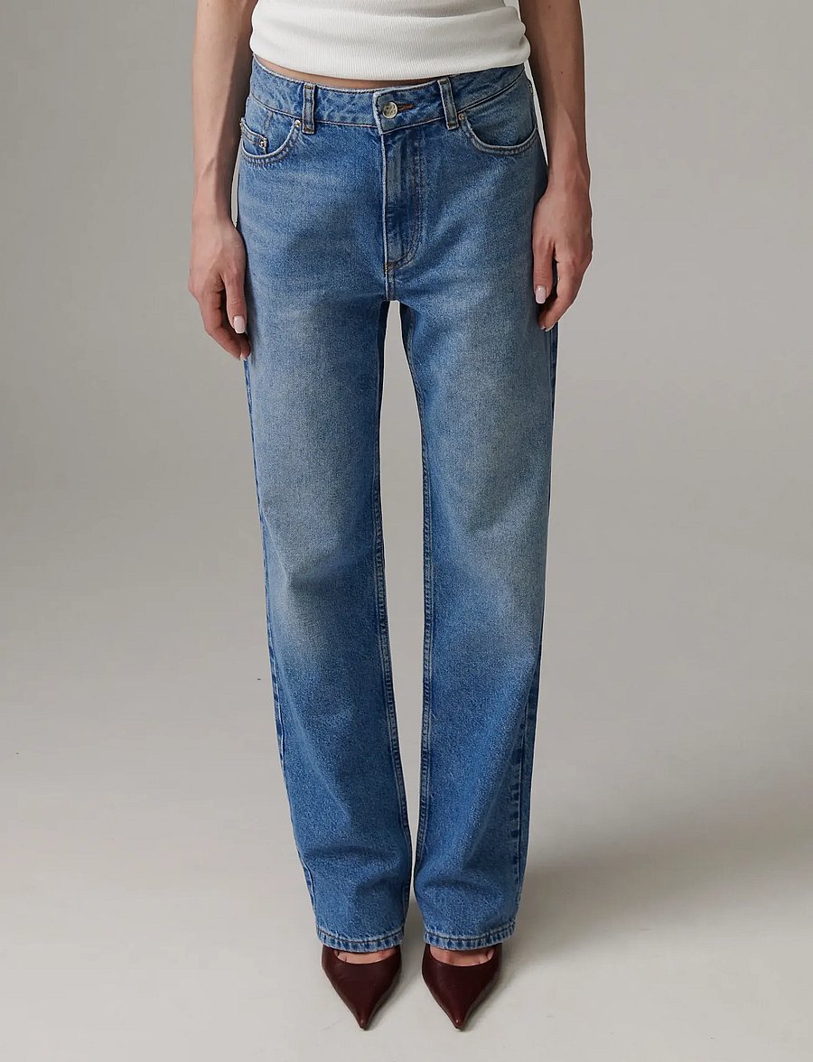 Day Birger et Mikkelsen - DAYRiven - Soft Denim Structure - straight jeans - washed blue - 0